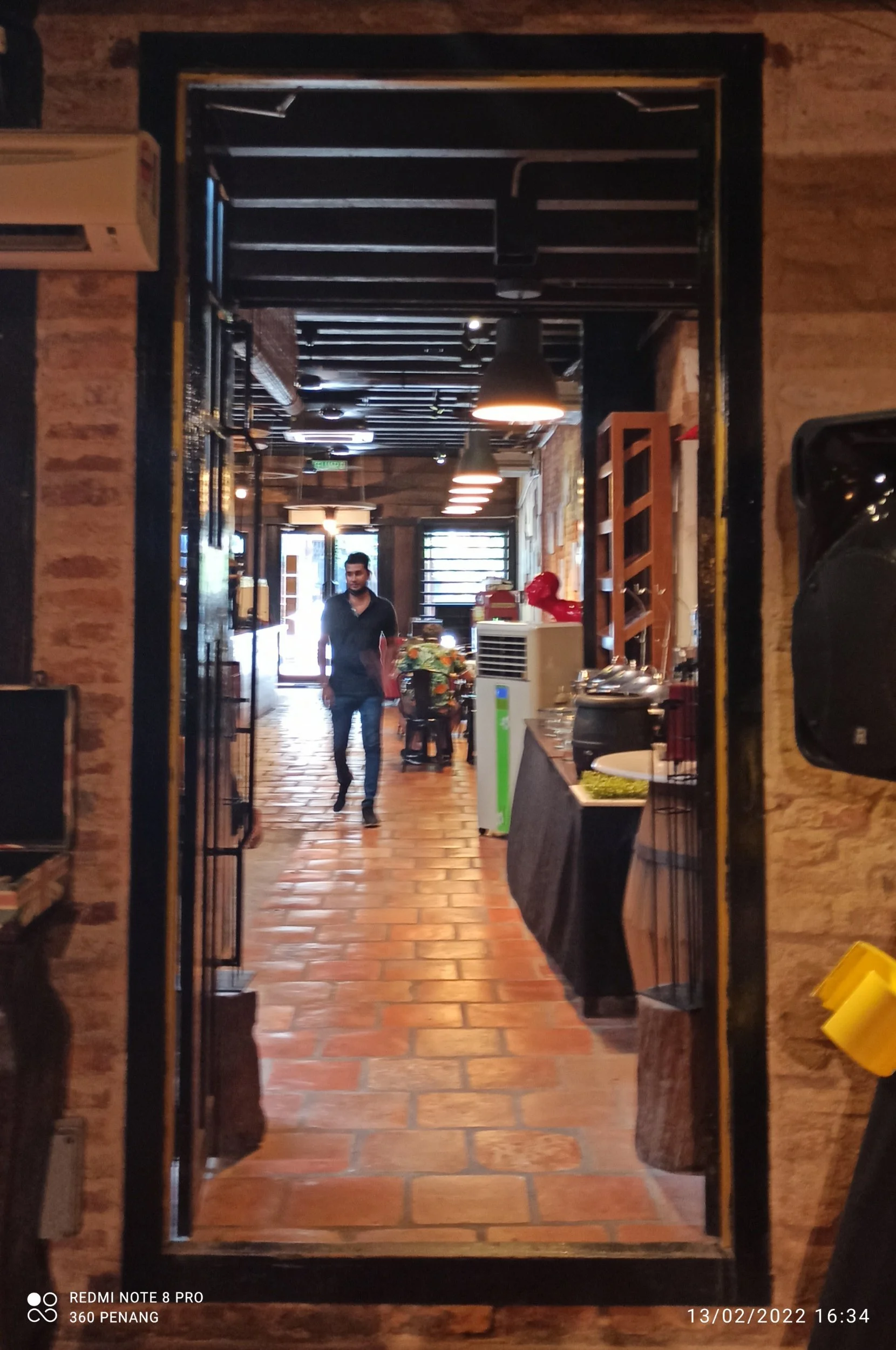 Interior view looking towards the entrance