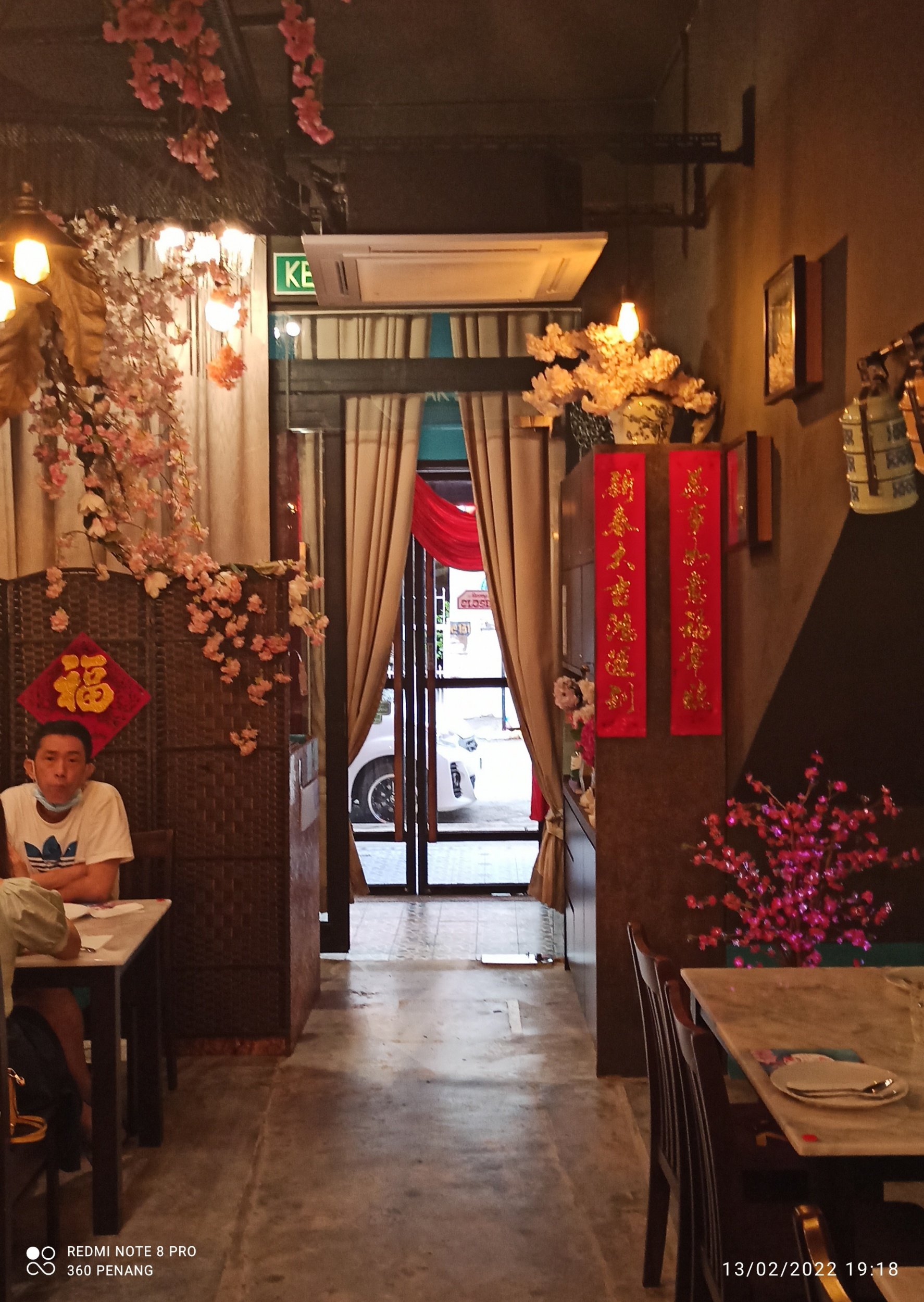 Interior view looking towards the entrance
