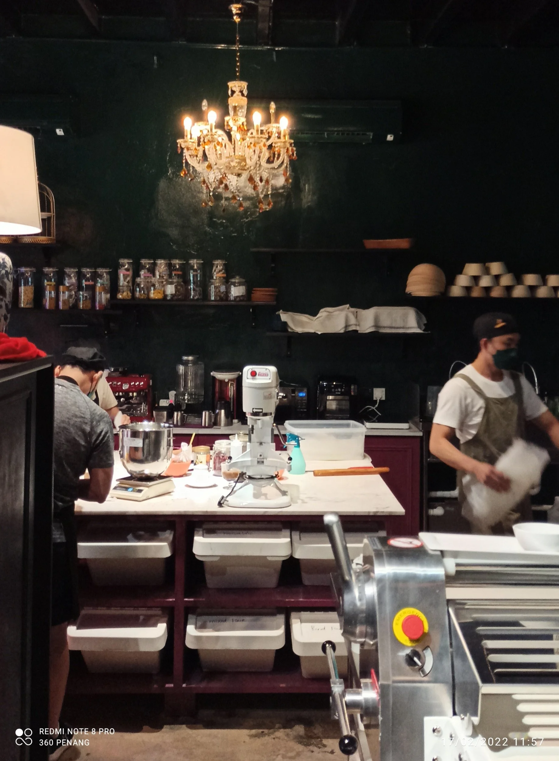 Kitchen crew at work