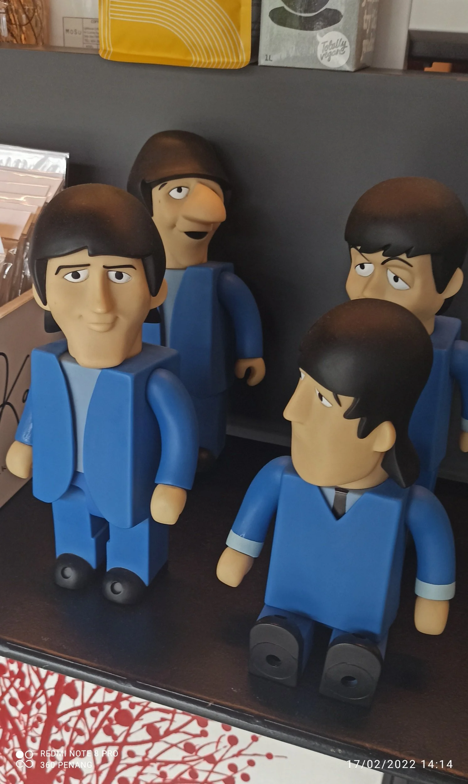 Detail of bar decoration - the Fab Four