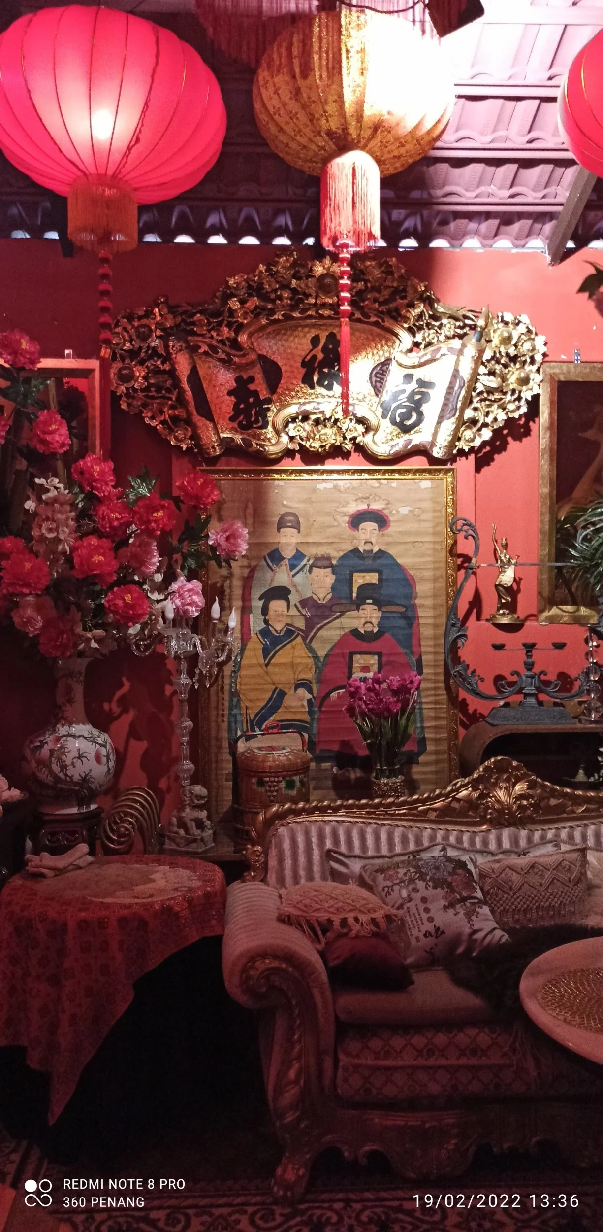 Detail of table decorations