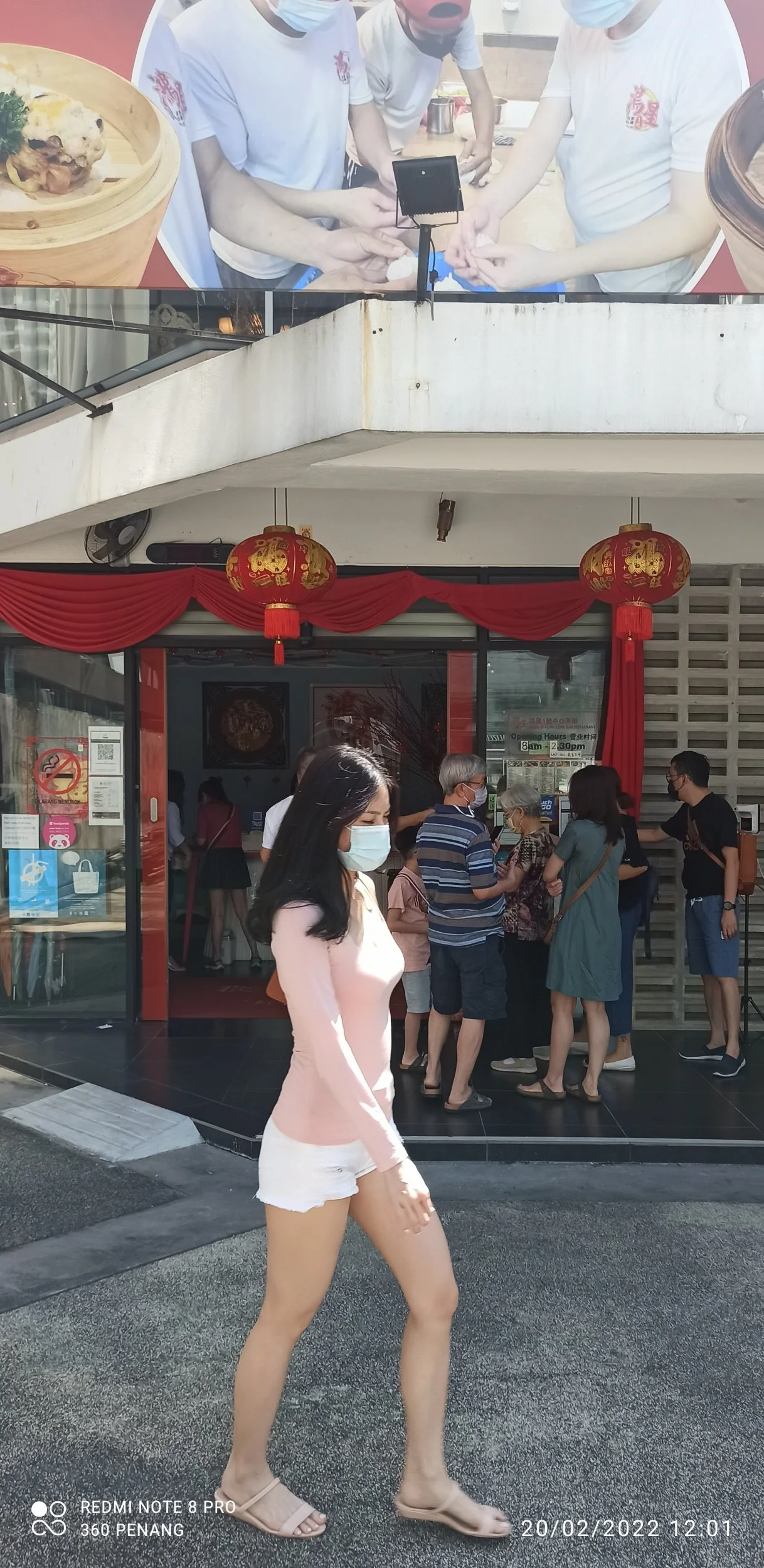 The long queues outside