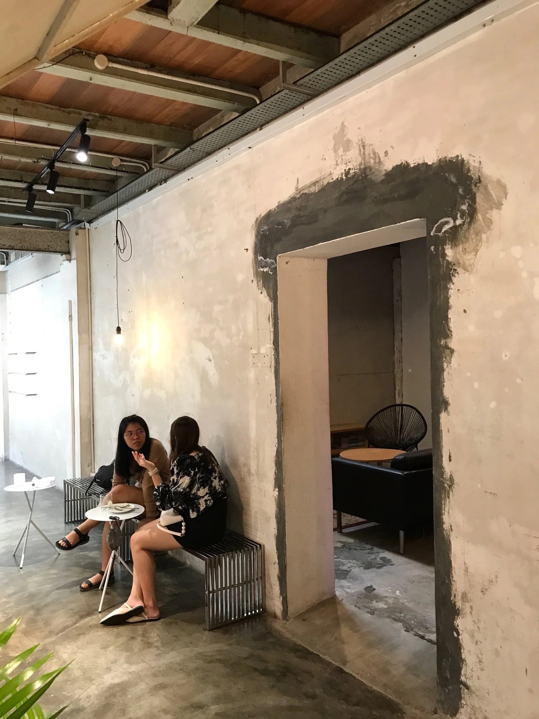 Archway access to guesthouse  residents’ lounge 