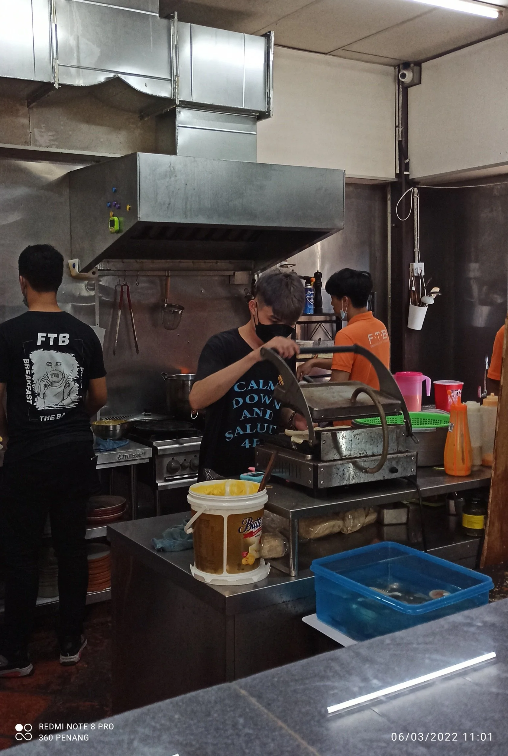 Kitchen  crew at work