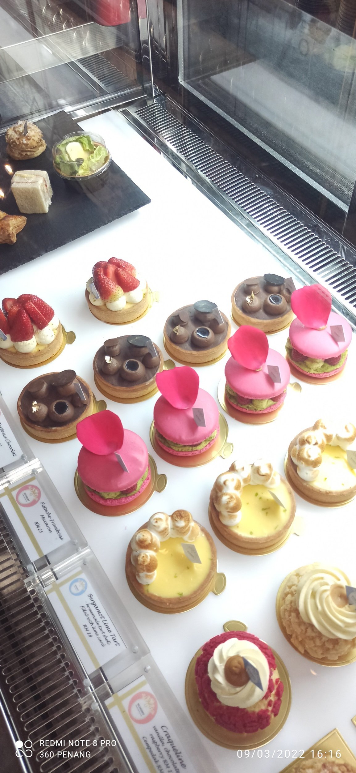 Macaroons, Paris Brest, tarts