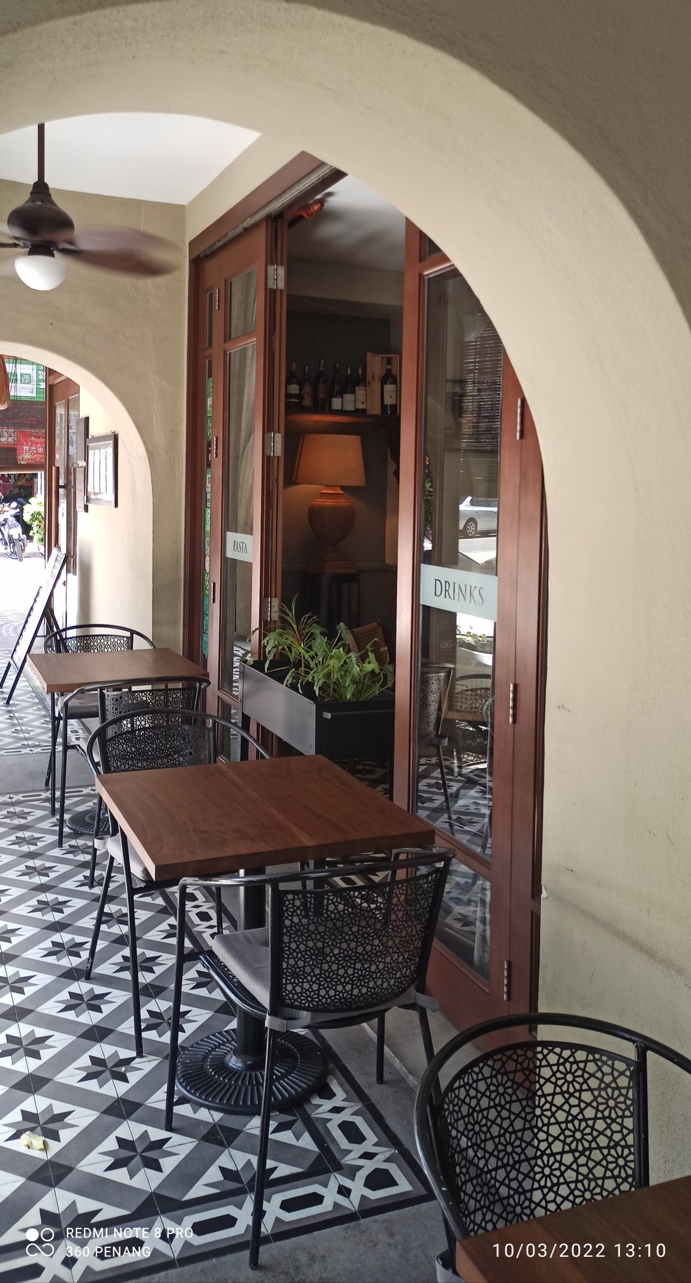 Outside seating