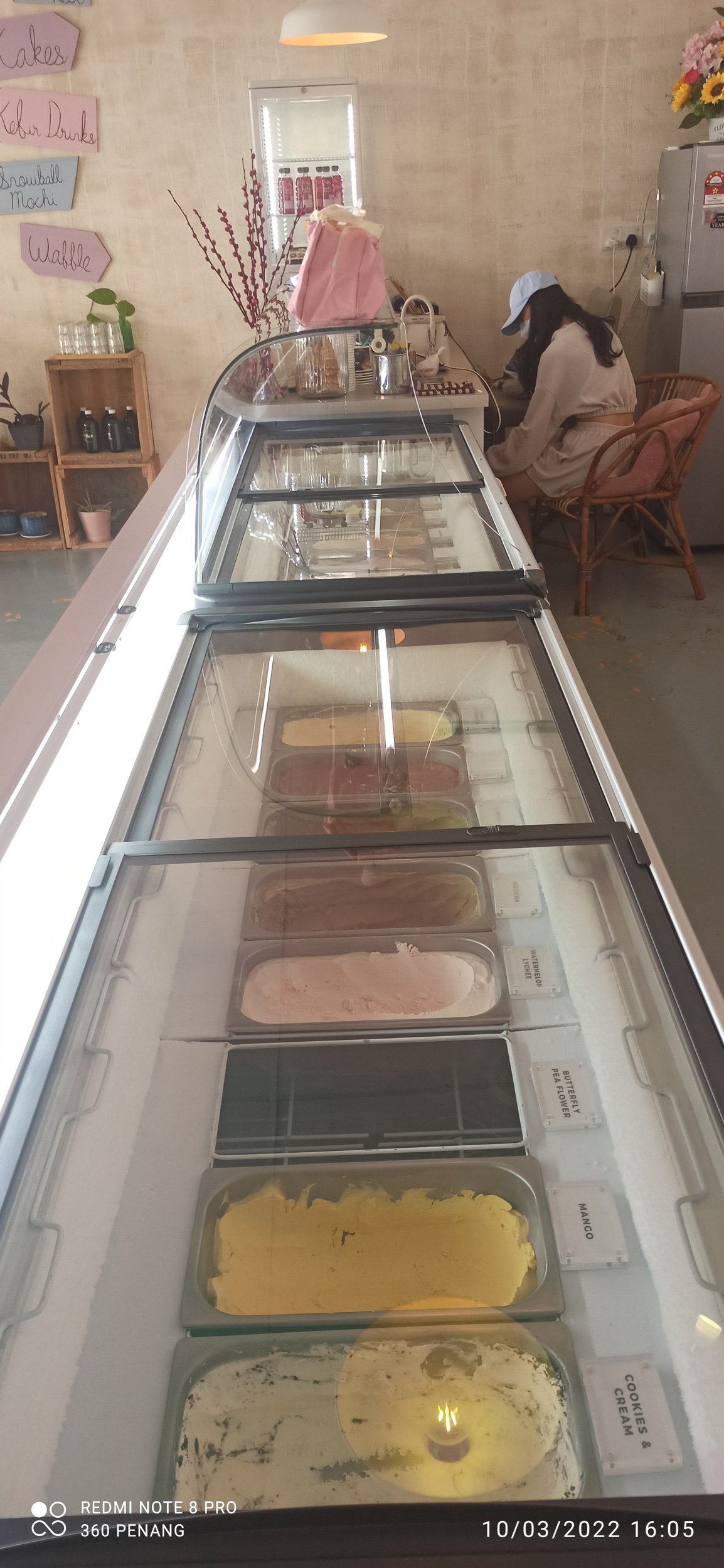 Ice cream selection