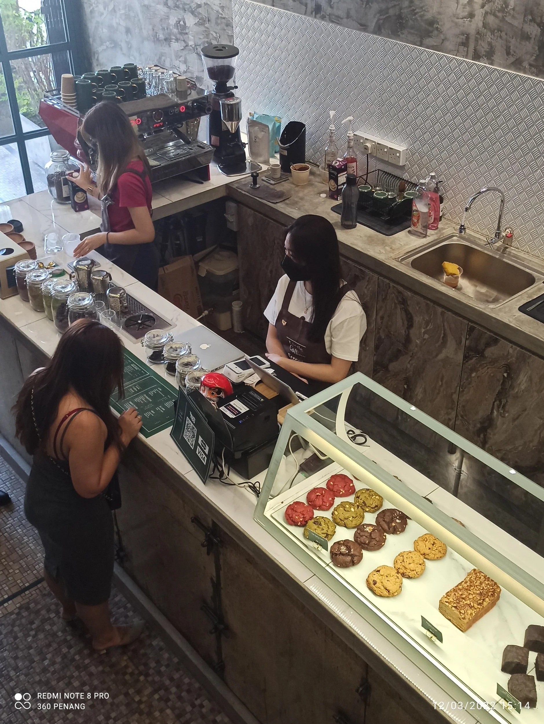 Baristas  at work 