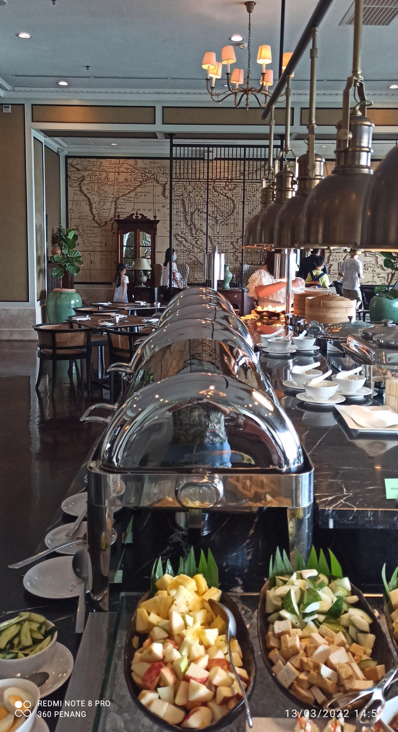 Another view of the buffet line