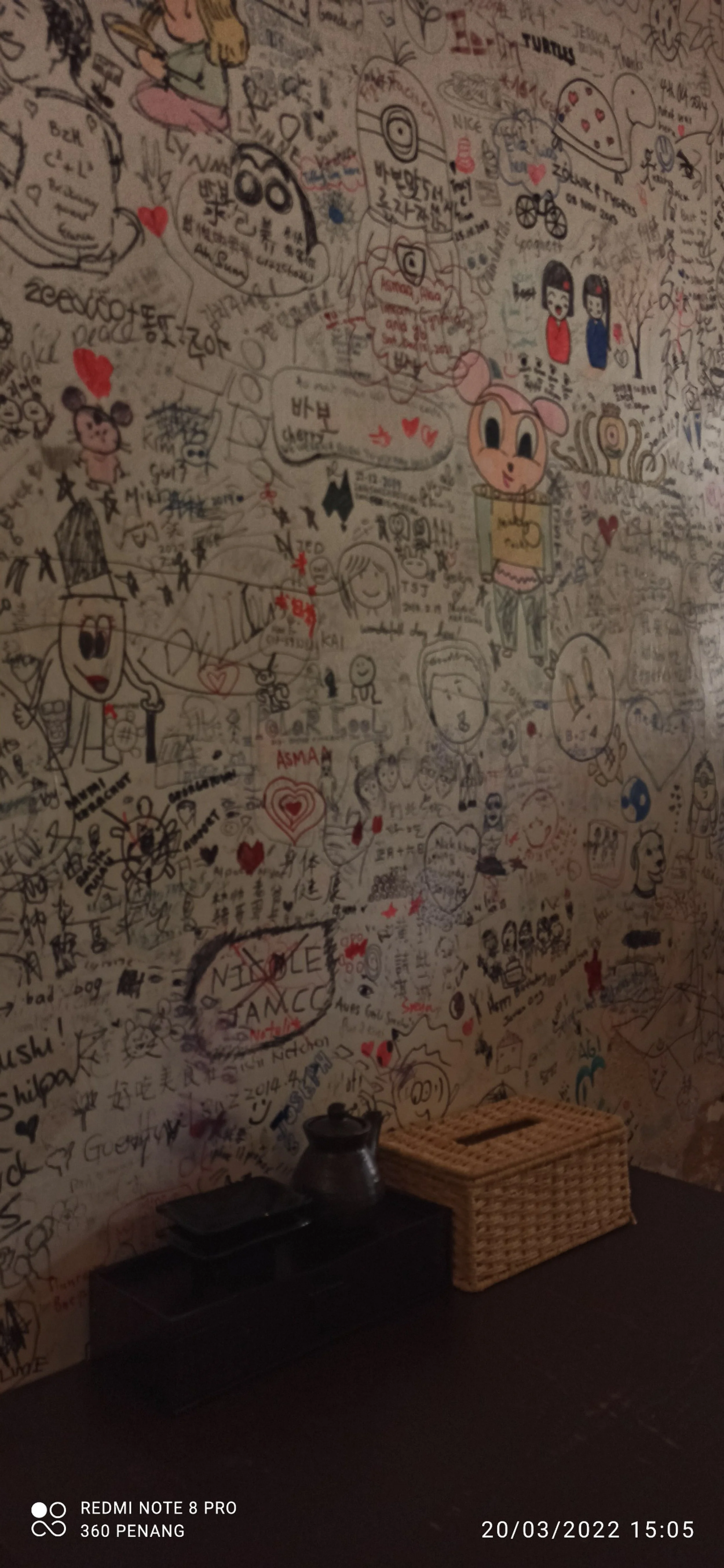 Wall graffiti art