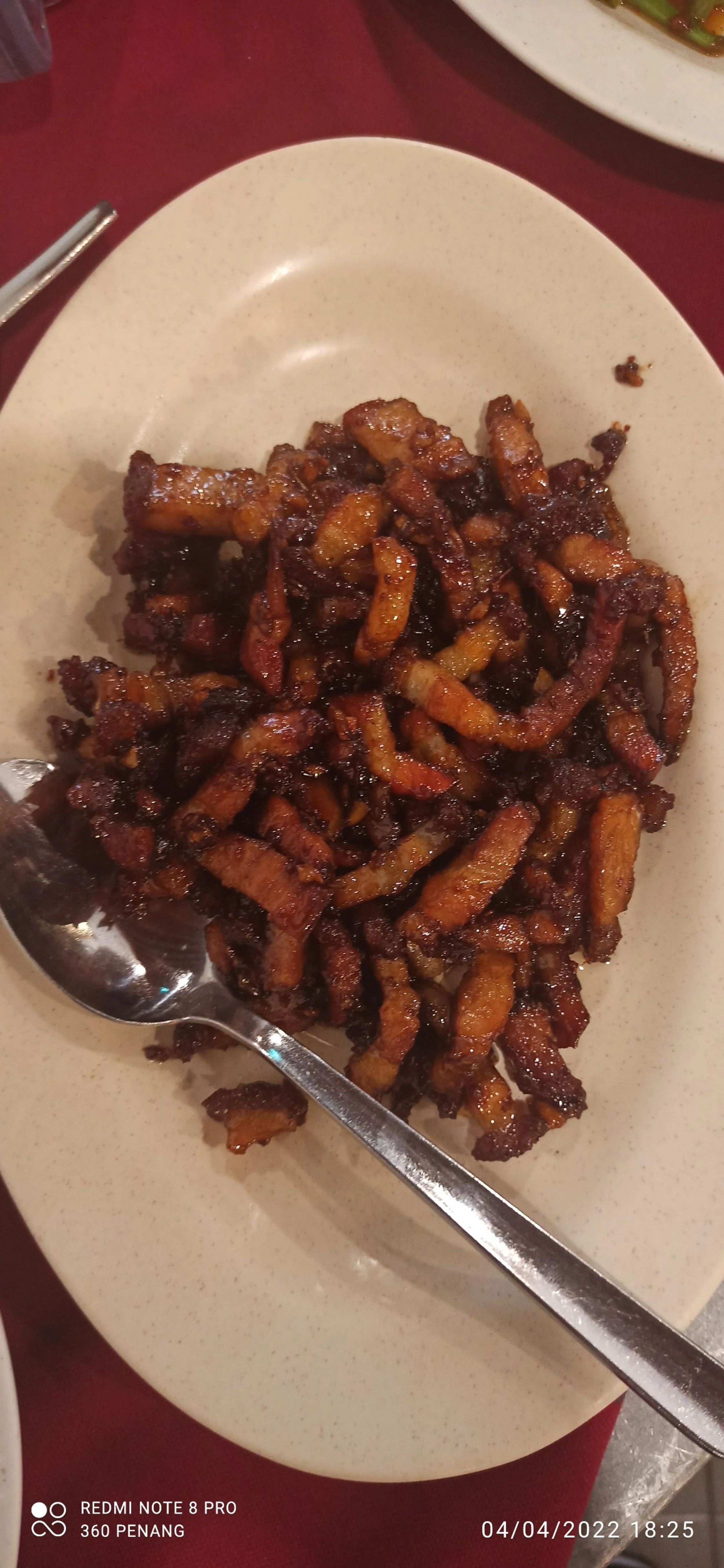 Double cooked pork in soy sauce