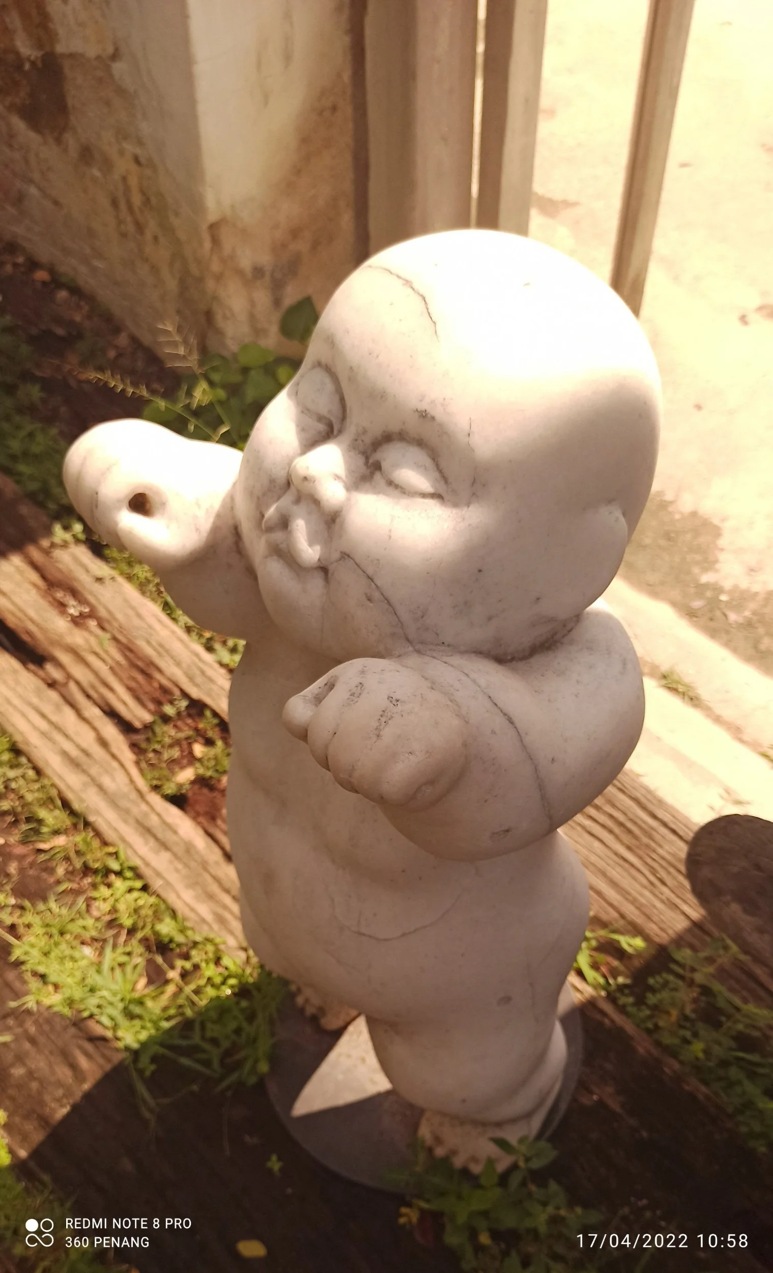 Detail of garden gnome