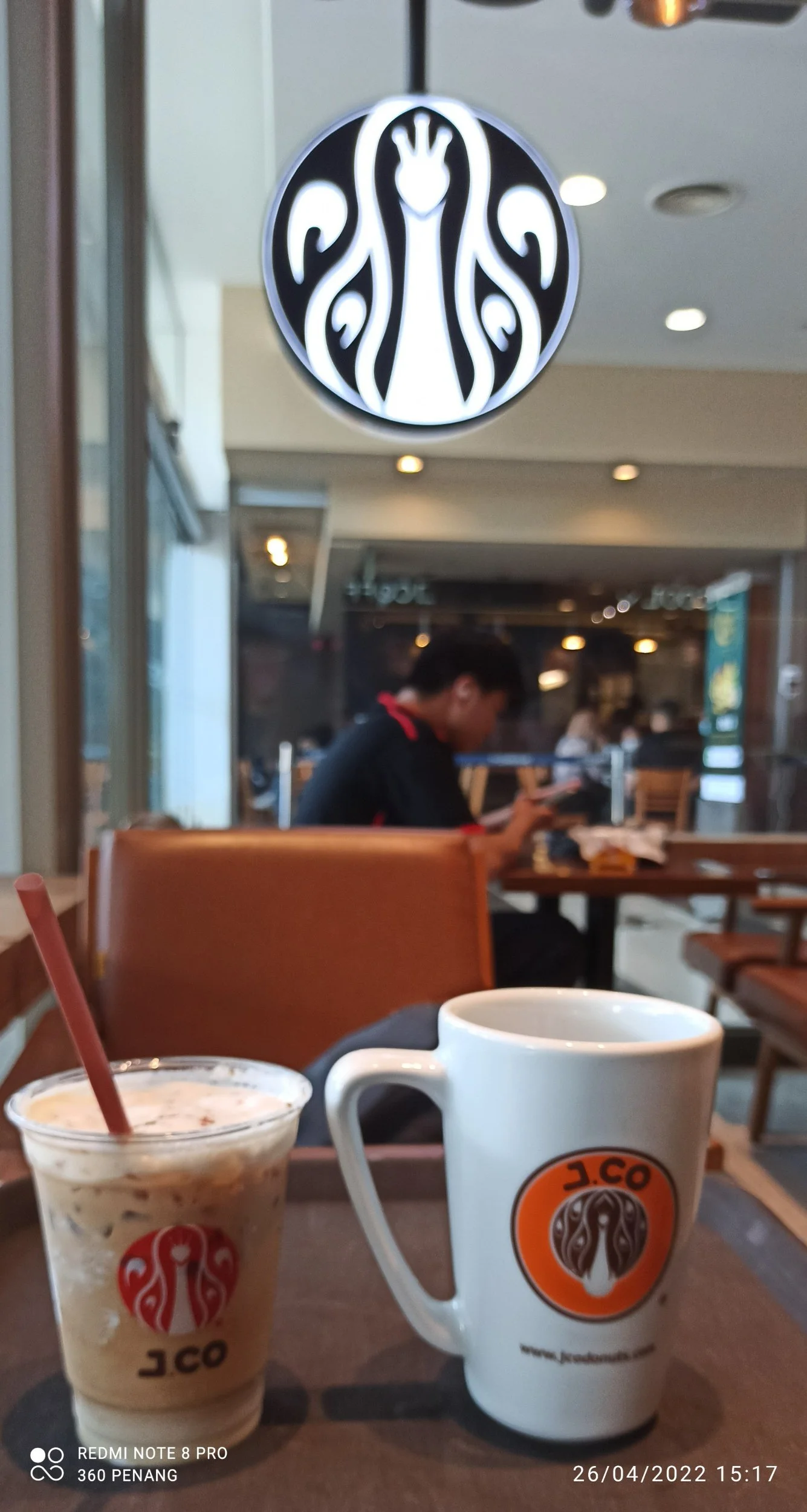 Mu “Spanish” latte with condensed milk