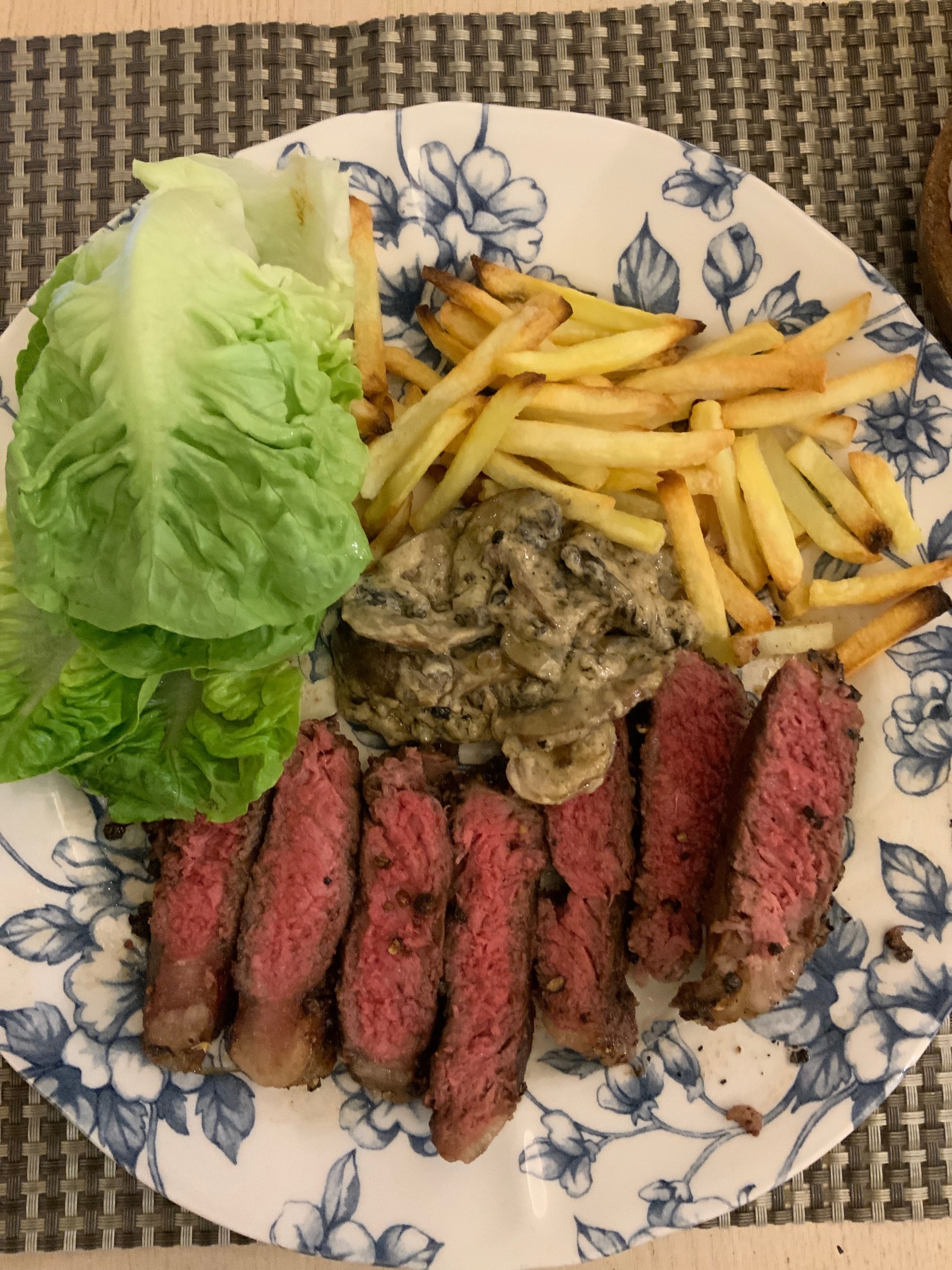 Perfect medium rare steak