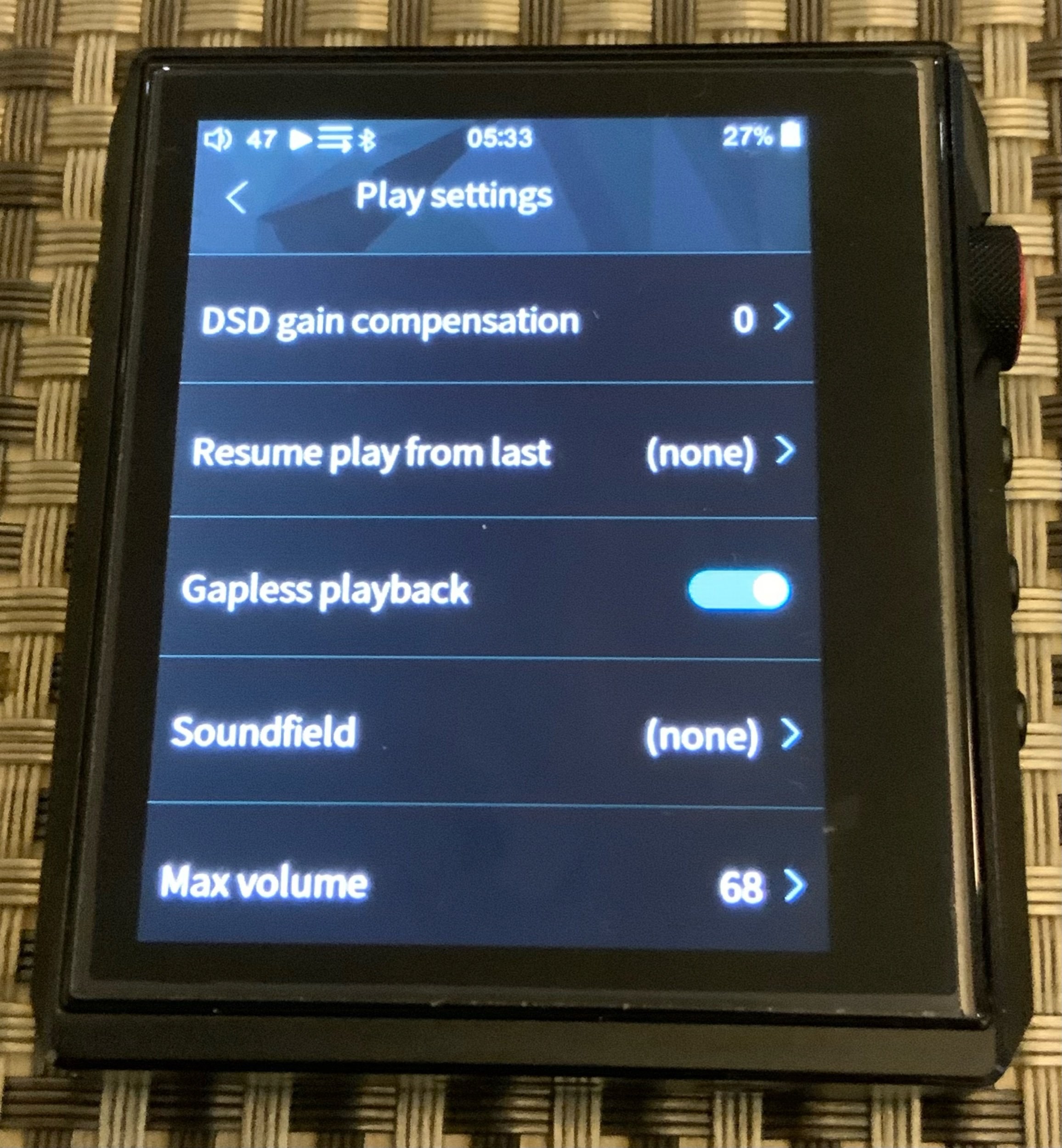 Gapless playback (for classical albums)
