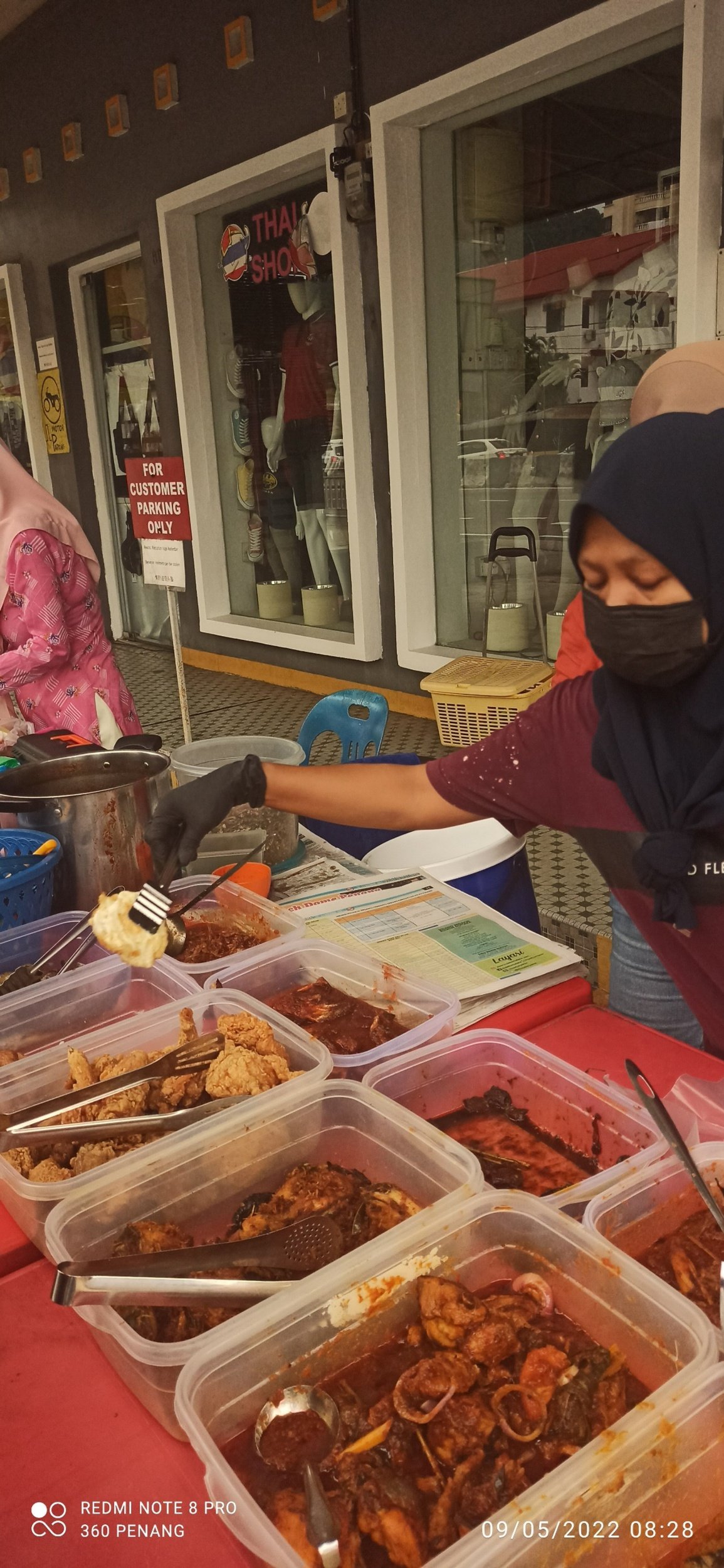 Nasi Lemak morning stall @ Opposite Bagan Jermal fire station
