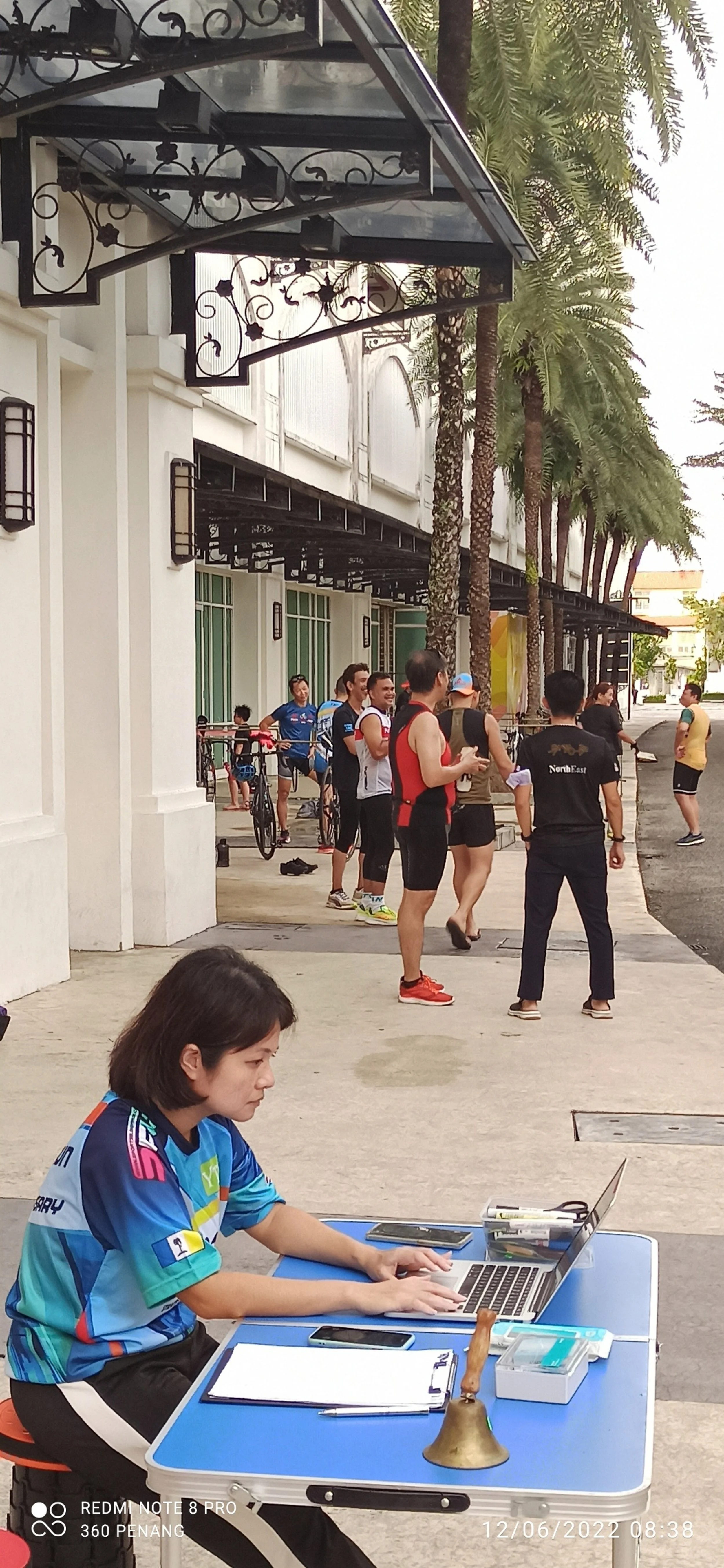 Check point for cycling race