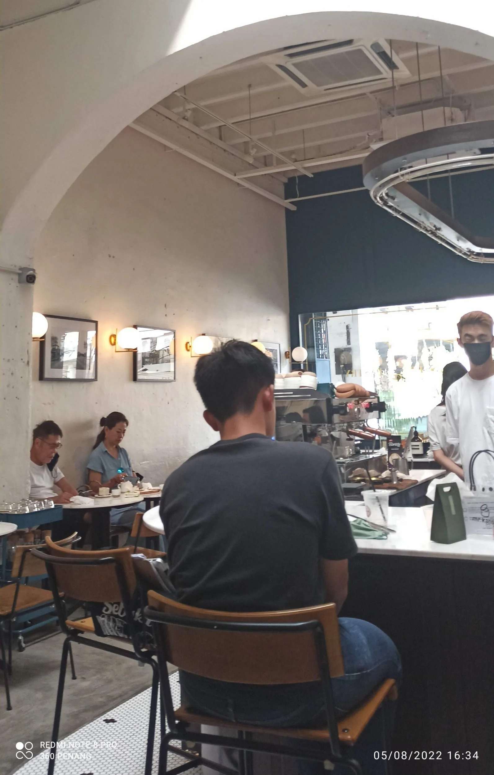 The bar counter