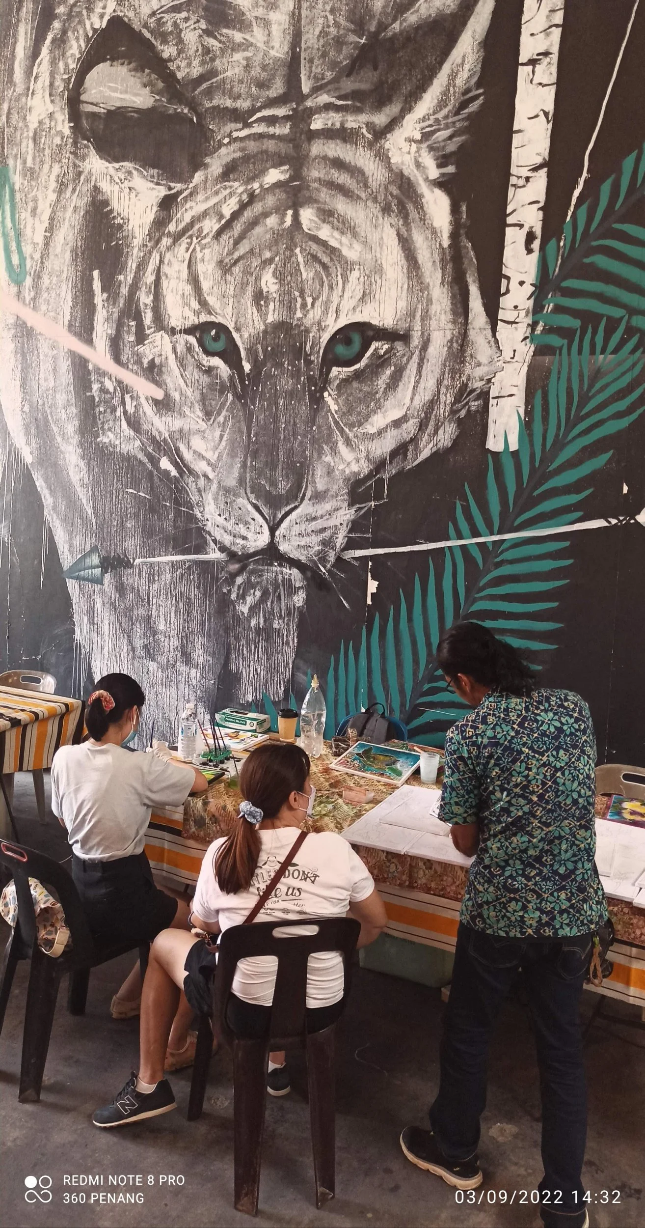 Acrylic painting @ Hin Bus Depot
