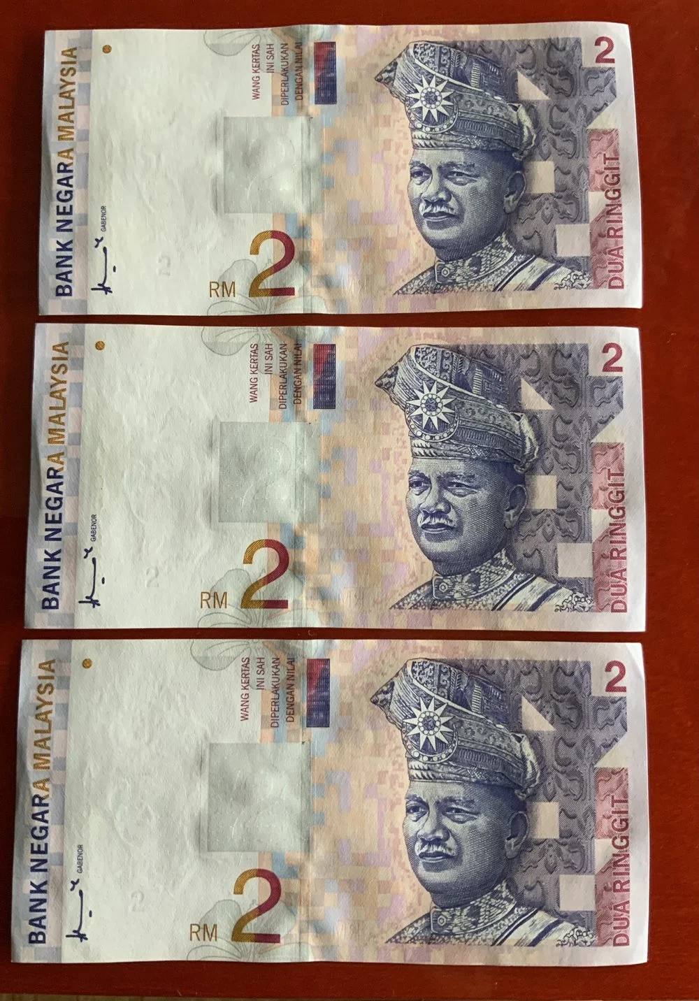 Malaysia Ringgit 2 unc Notes