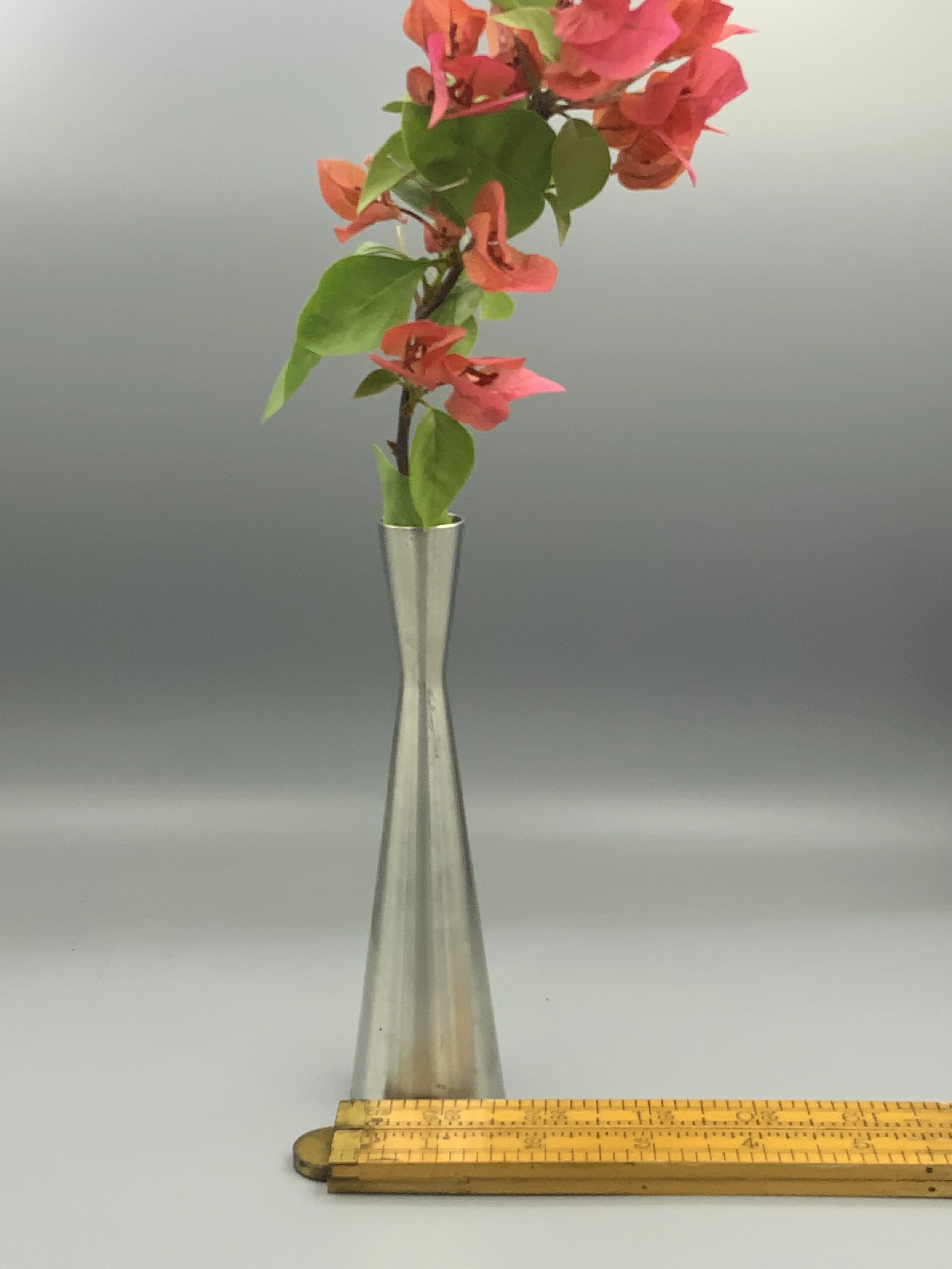 Pewter bud vase
