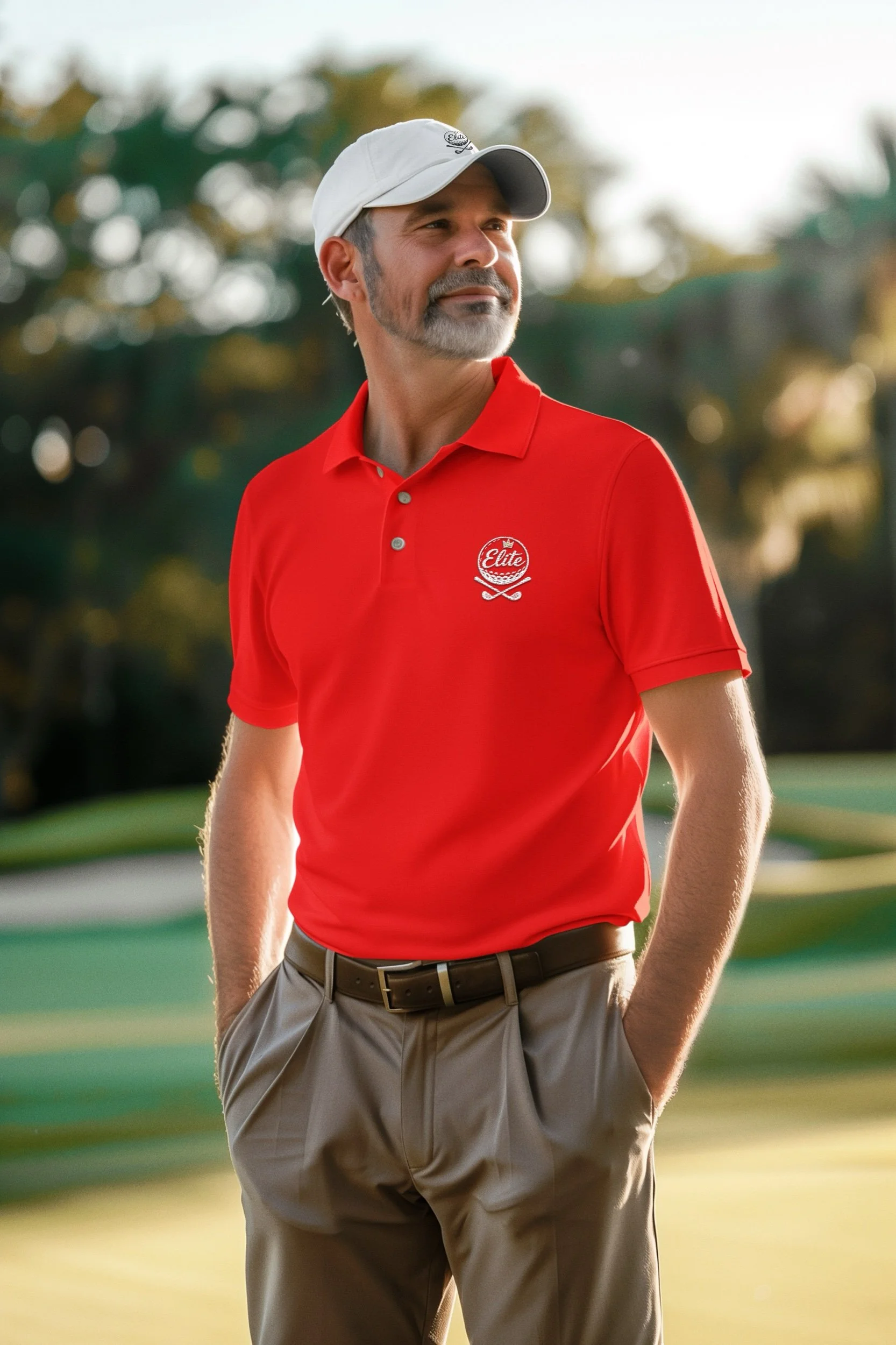 Fairway Polo Shirt -- Rojo