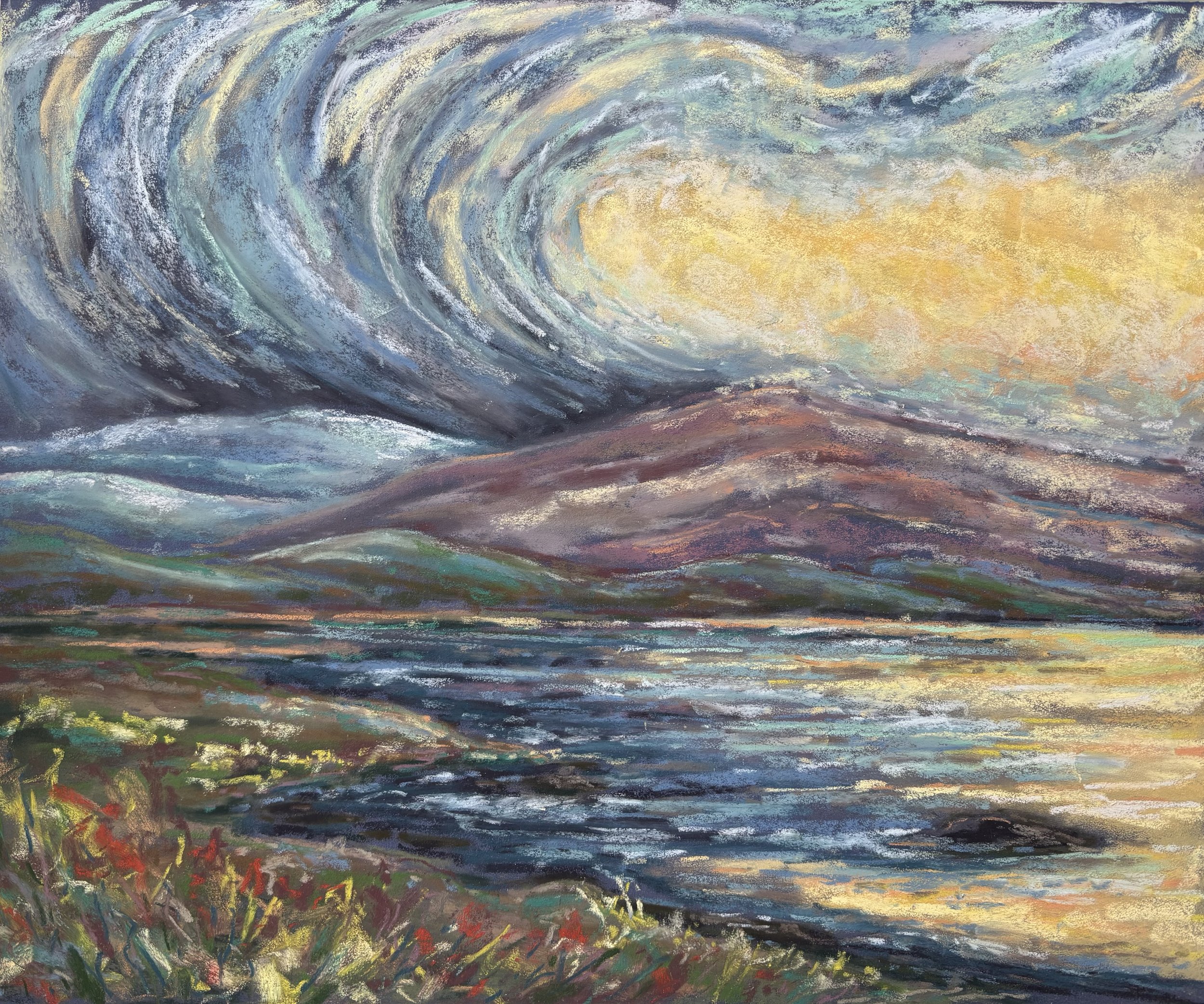 Wind and Weather, Vermont - 16x20" - pastel
