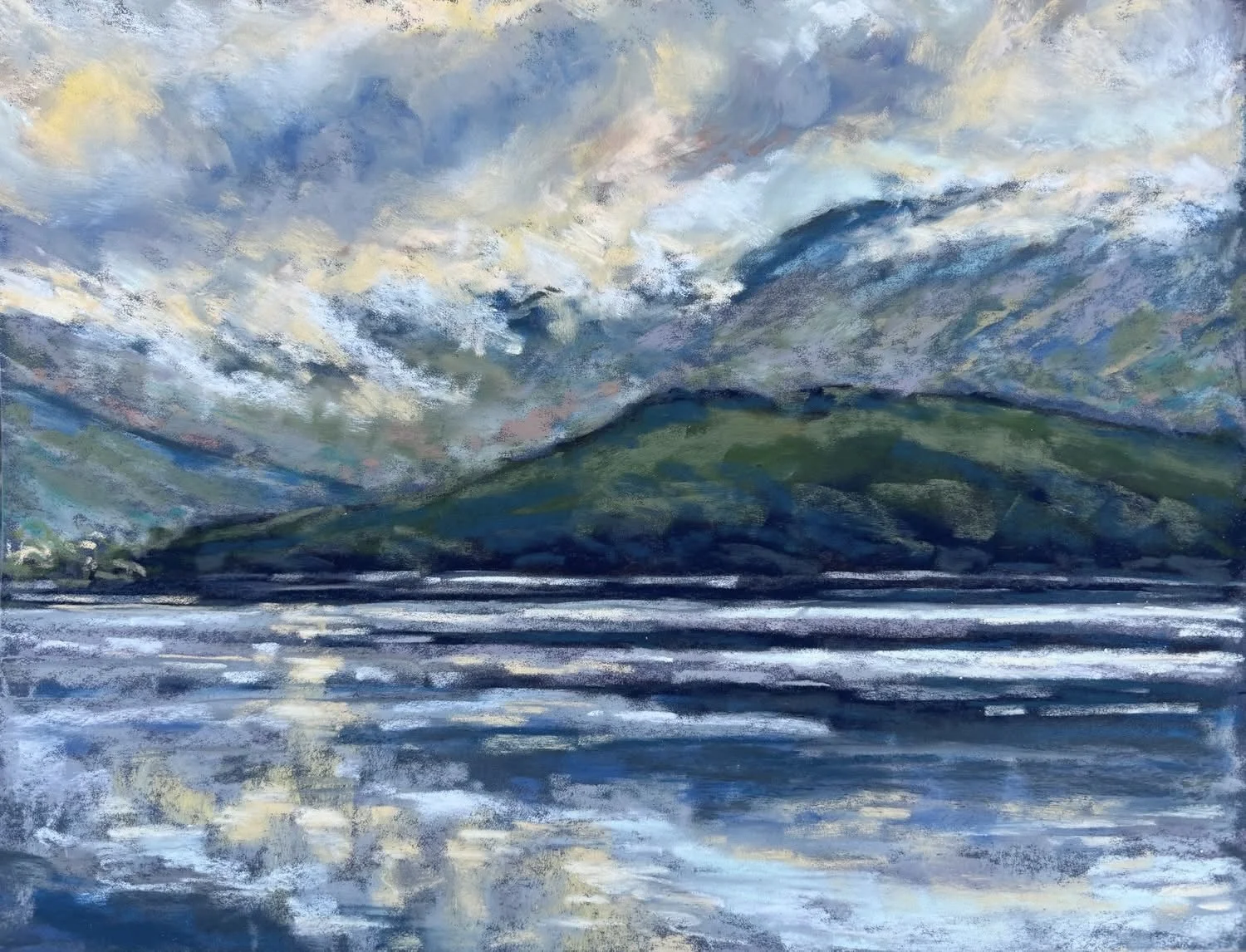 Fog and Mist, Beara Peninsula Ireland - 12x15" - pastel