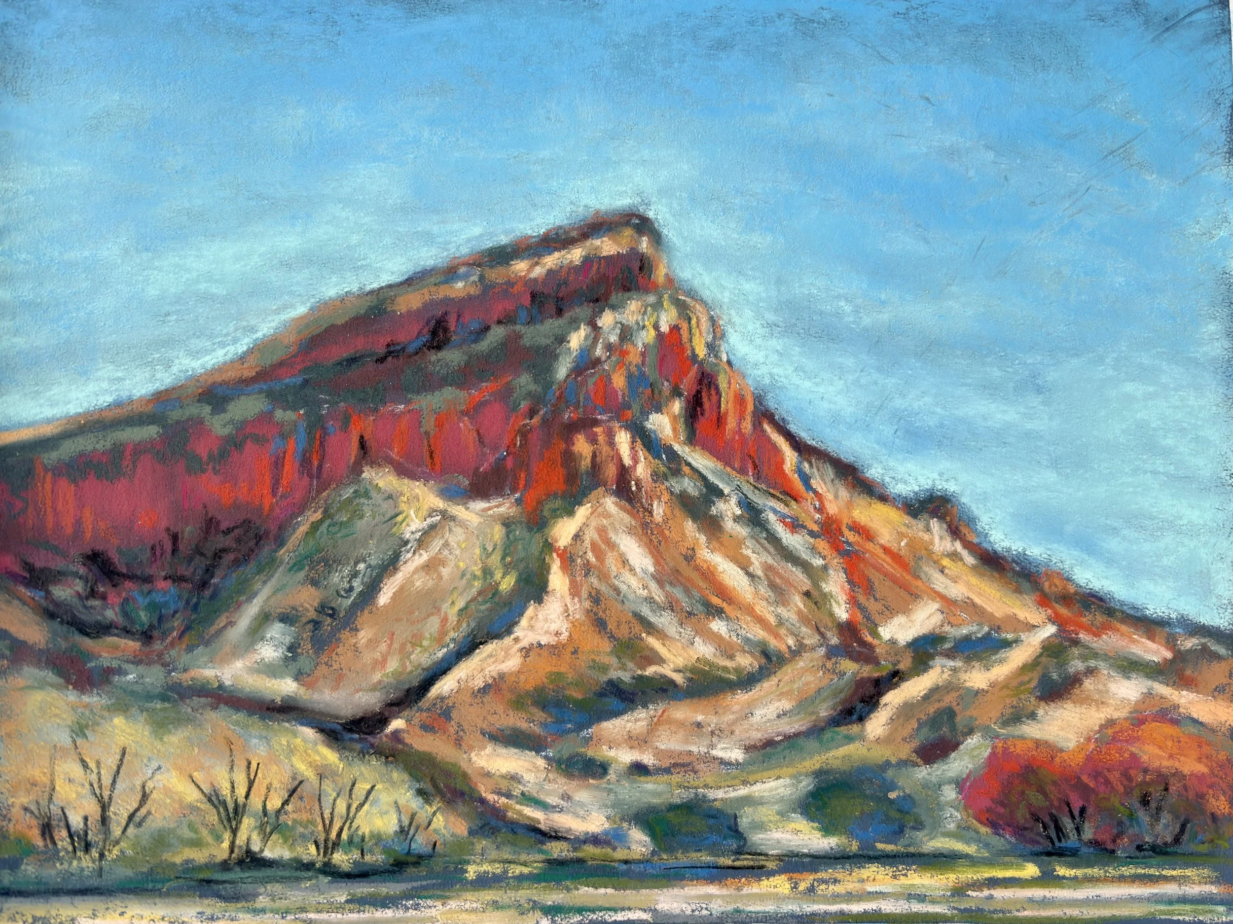 Red Cliffs: Ghost Ranch, Abiquiu NM - 9x12" - pastel