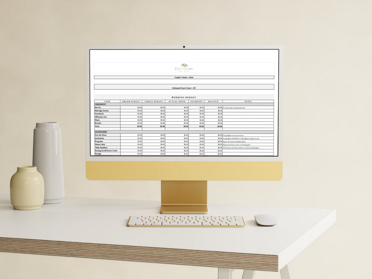 Curated visual reference: Visual Reference: Eco Friendly Wedding Planning Guide