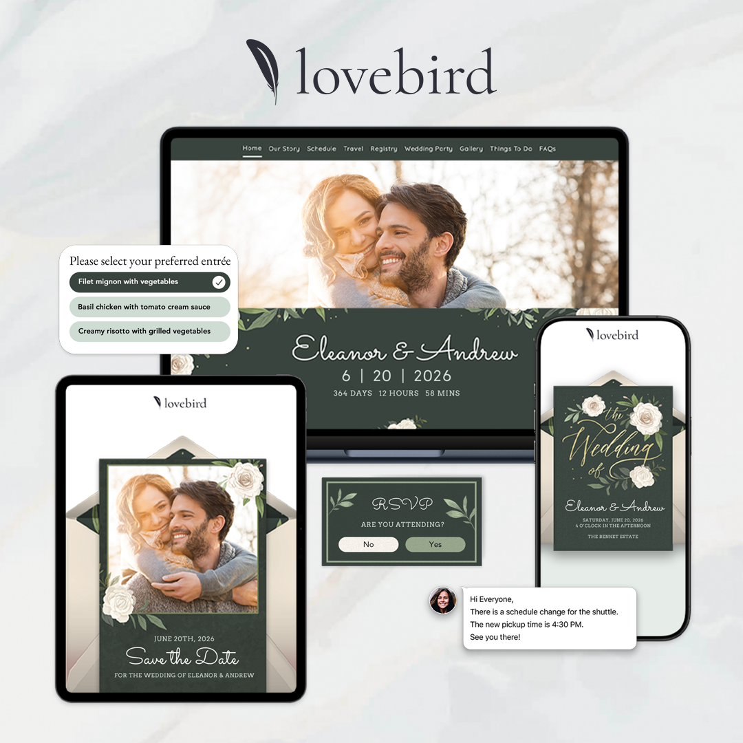 Lovebird Digital Wedding Planning Ad