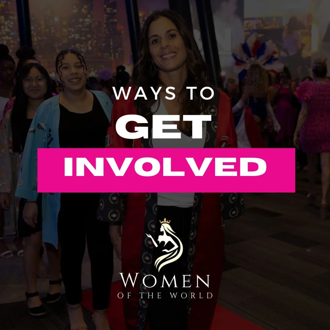 [SWIPE] to explore the different ways you can get involved and help bring the Women of the World Fashion Show to life.