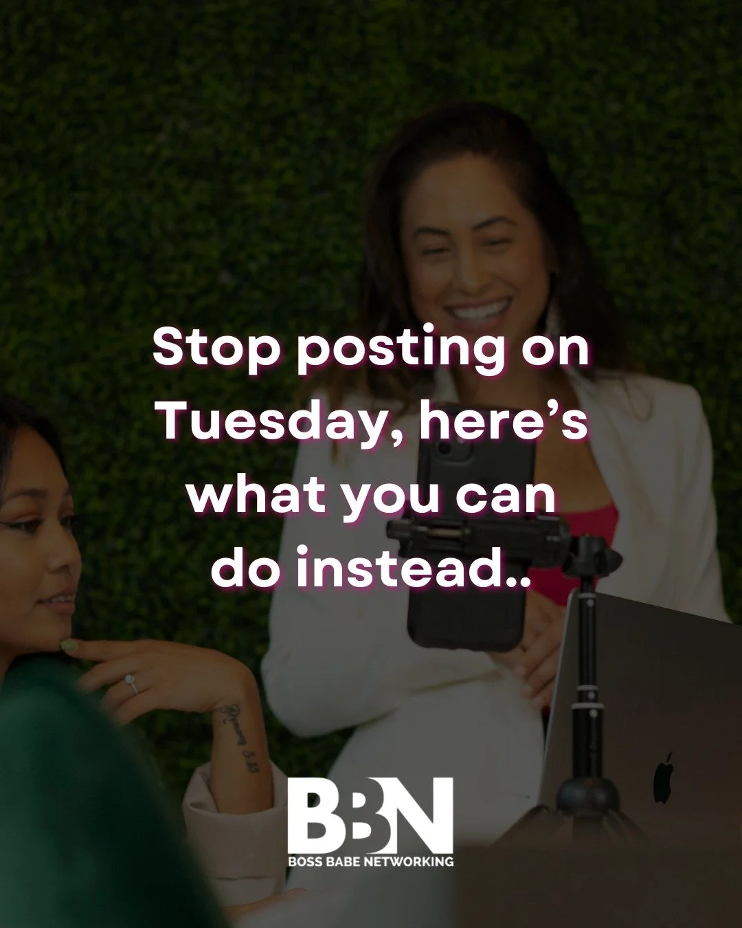 Your content should be doing more than just taking up space on your feed.

It should build trust, teach your audience something valuable, show the receipts behind your impact, and make it clear why people should work with you.
Because posting just to