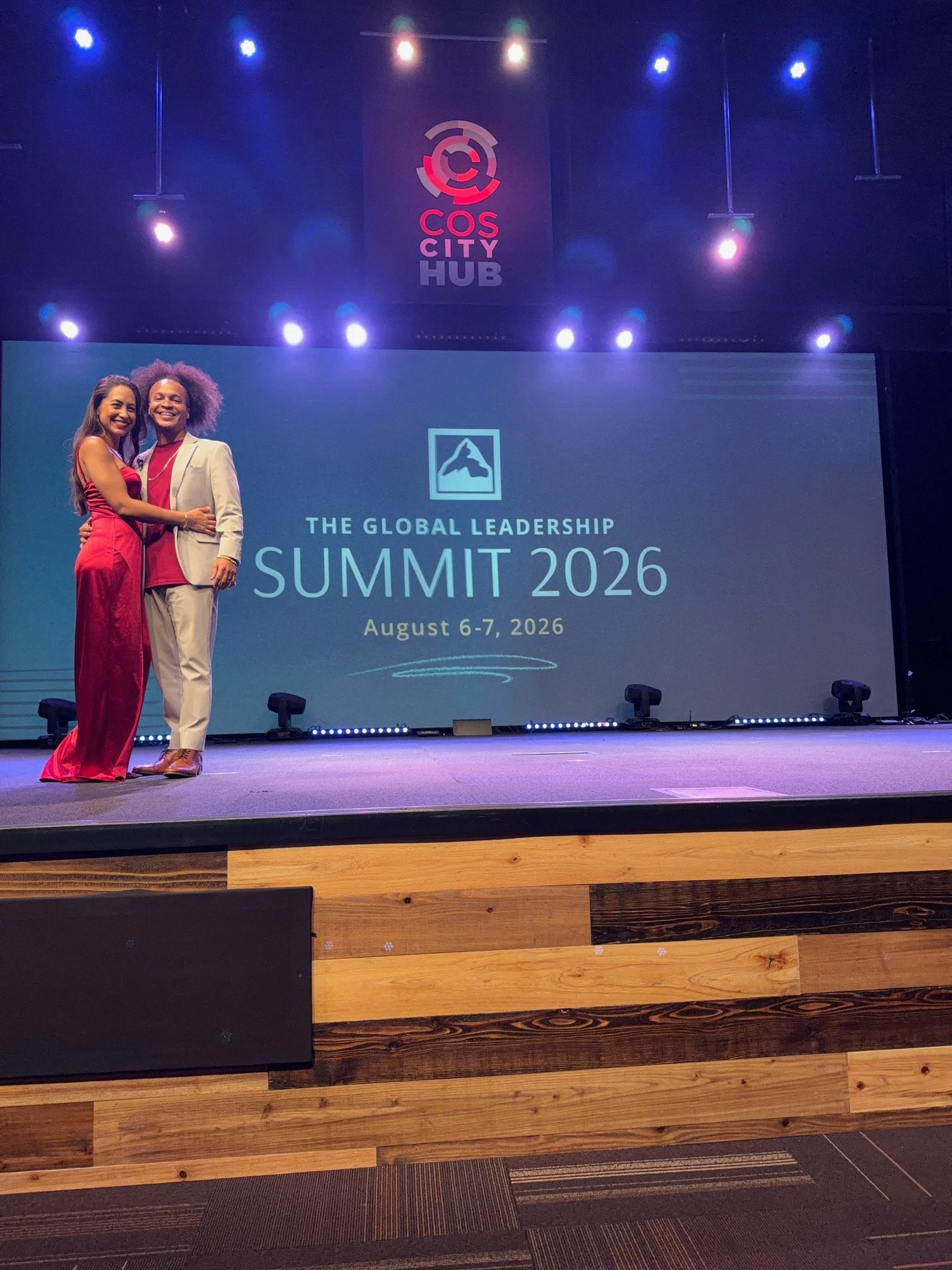 Kristen Sharpe and TerryJosiah host the Global Leadership Summit