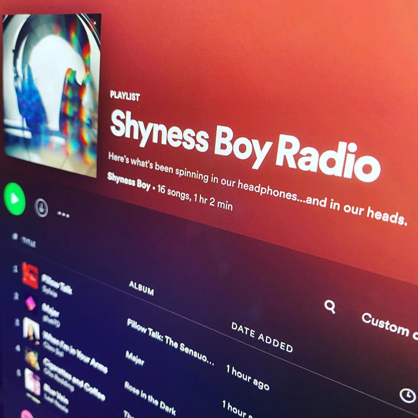 Hear what&rsquo;s been spinning in our headphones 🎧&hellip;and our heads. It&rsquo;s Shyness Boy Radio on Spotify! Link in our bio! #glue70 #mildhighclub #laelnaele #jessicapratt #thebeachboys #pretenders #evelynchampagneking #losangelesnegros #cleo