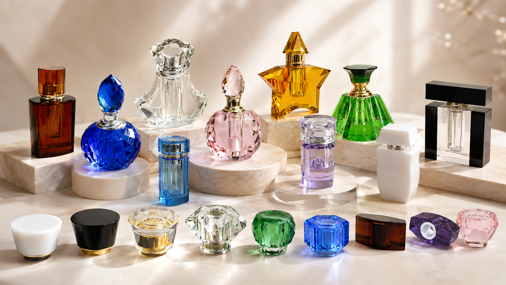 Hand made crystal bottle and crystal cap.png