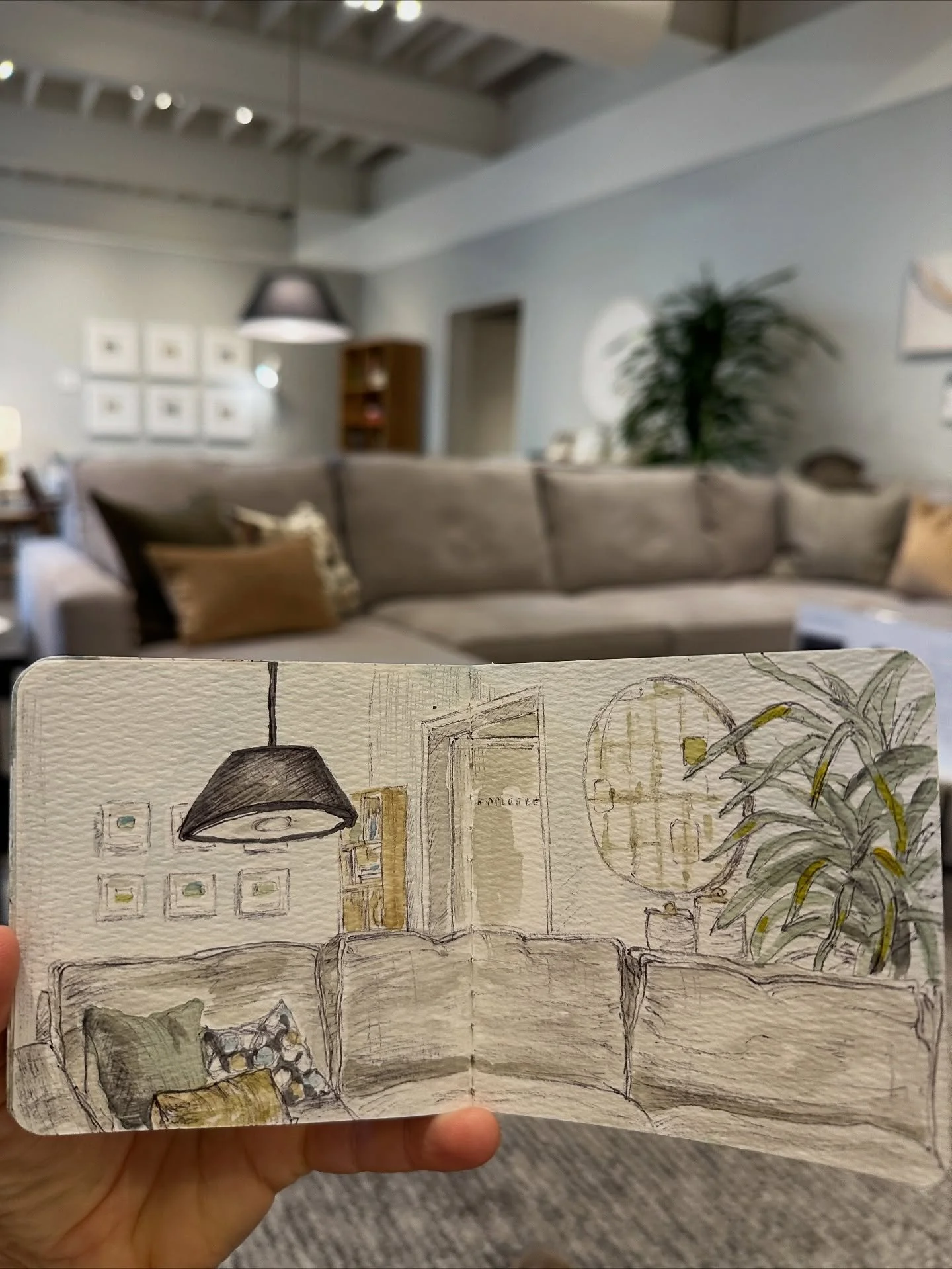 From 11 until 6 today, eleven artists will be at Room &amp; board in San Francisco. We are showing our work here for the 4th weekend of San Francisco Open Studios. 

I'm in a living room along the left side wall after you enter, and you might catch m