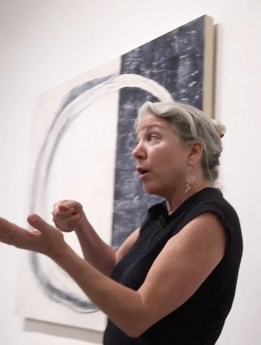 This summer, I stood before a group gathered in Manna Gallery and talked about my solo show GLASS HALF FULL. My son spent hours with me editing the video footage and we almost finished it just before he left for college. It was difficult to see my fa