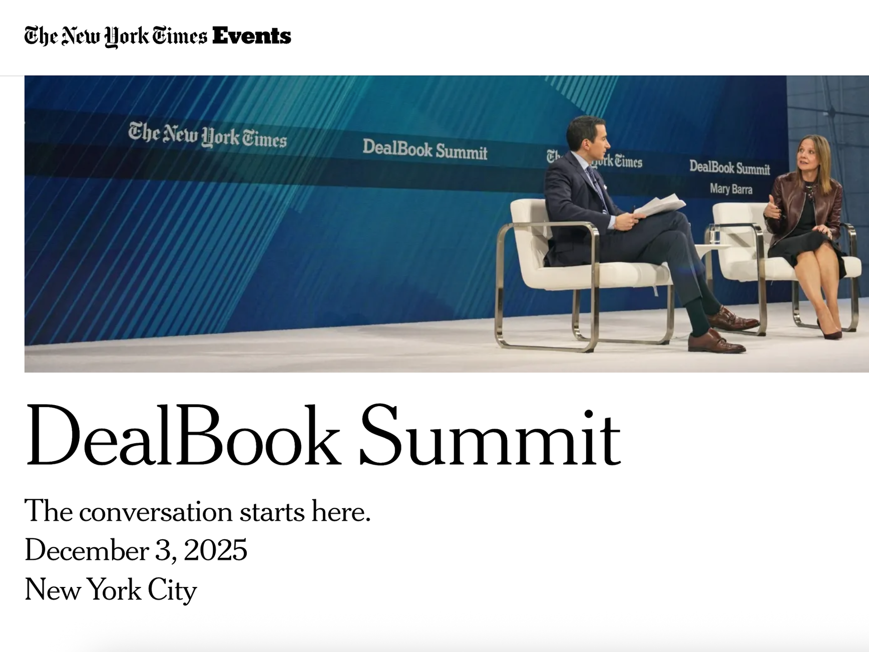 New York Times Events