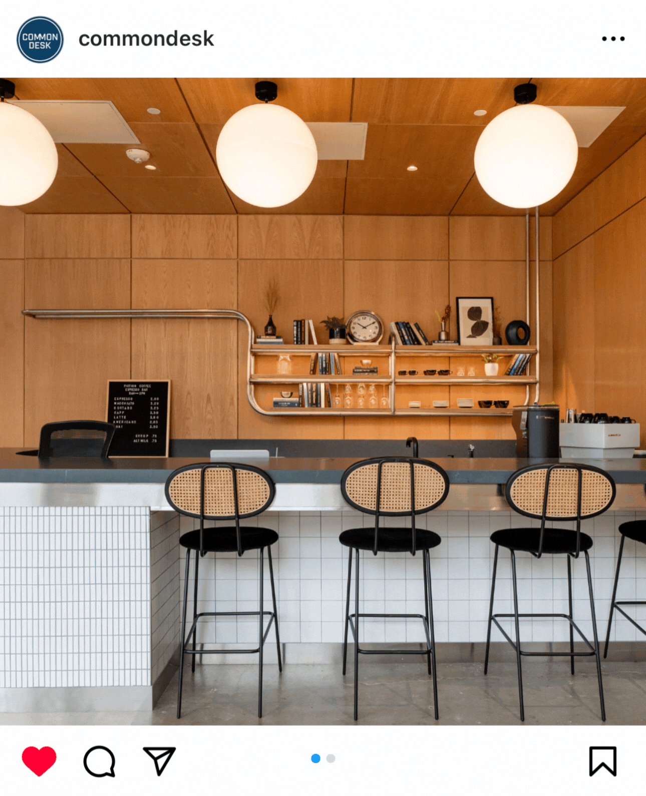 The first thing you see when you enter any Common Desk location is what we call the hospitality bar, which is a far cry from simply a front desk. Our hospitality bars are wired to be the heart of a space, and each one is thoughtfully built with conne