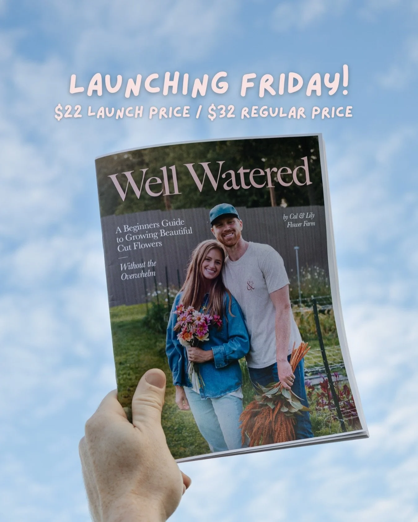 ITS LAUNCH WEEK! 💌✨🥳🤍

Our beginners guide to growing beautiful cut flowers will be available for purchase this Friday at 9am. This guide is jam packed with all the information you need to get started growing flowers in a simple and digestible way