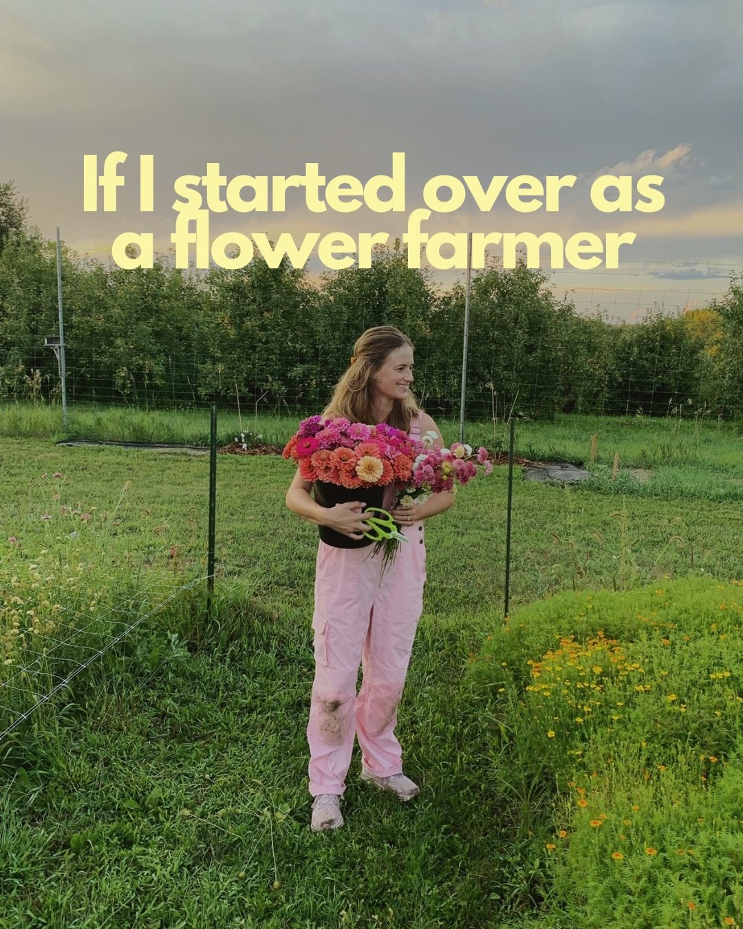 If I started over as a flower farmer&hellip; 🌸

I wouldn&rsquo;t wait for perfect conditions. I&rsquo;d just start smaller, messier, and more brave.

I&rsquo;d focus less on doing everything and more on doing a few things well: good soil, good seeds