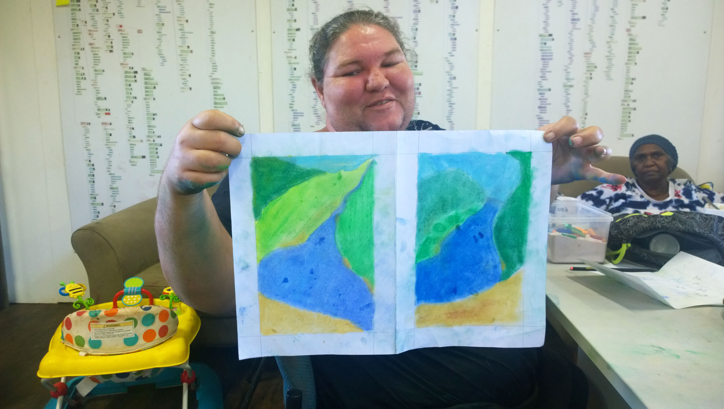 Joelene O'Meara - design development using pastels