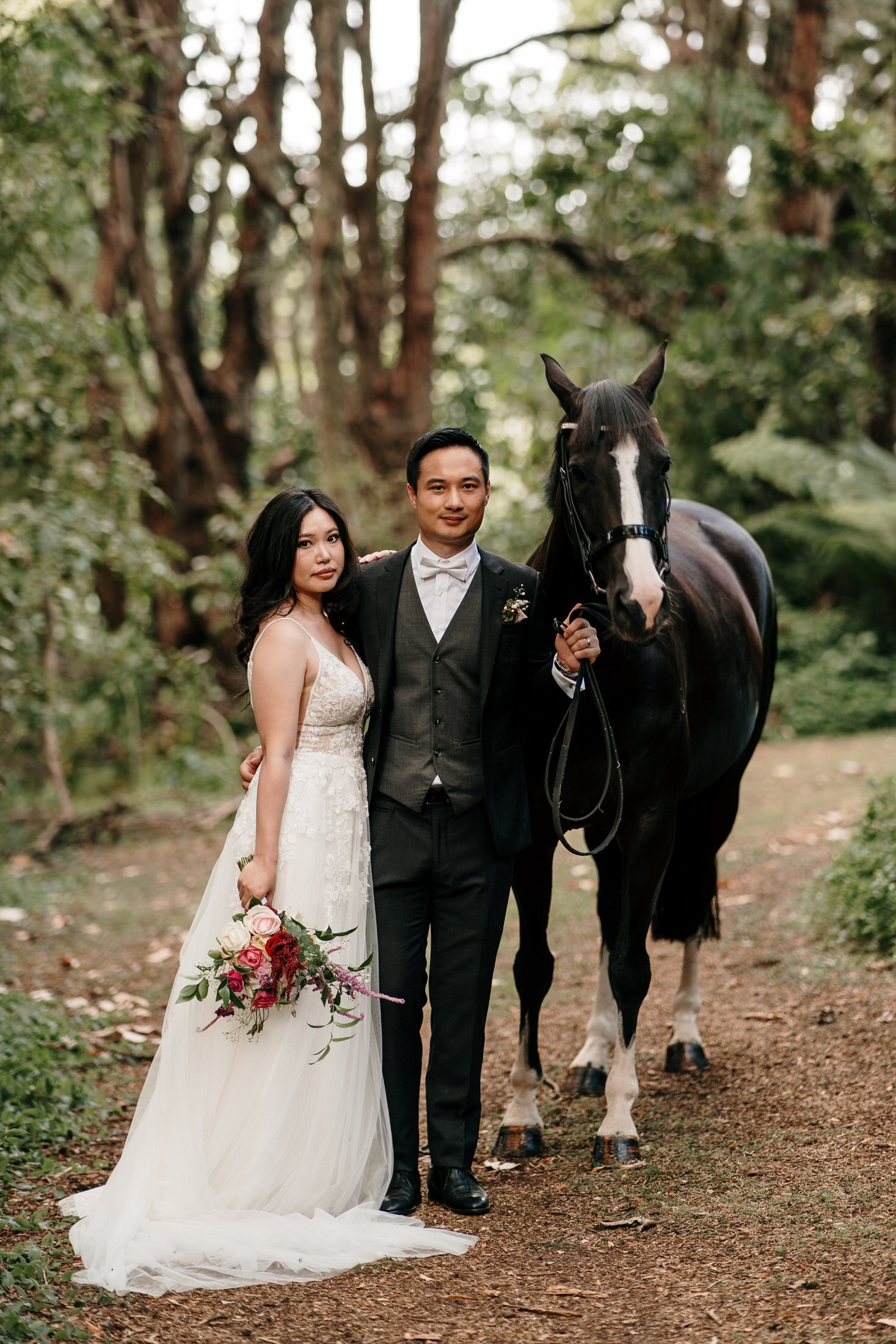 Auckland Wedding Photography &amp; Videography | Luxury Wedding Venue | Forest Wedding | South Auckland Wedding Venue | DIY Wedding | Hedges Estate Wedding | Horse Wedding | Animal Wedding