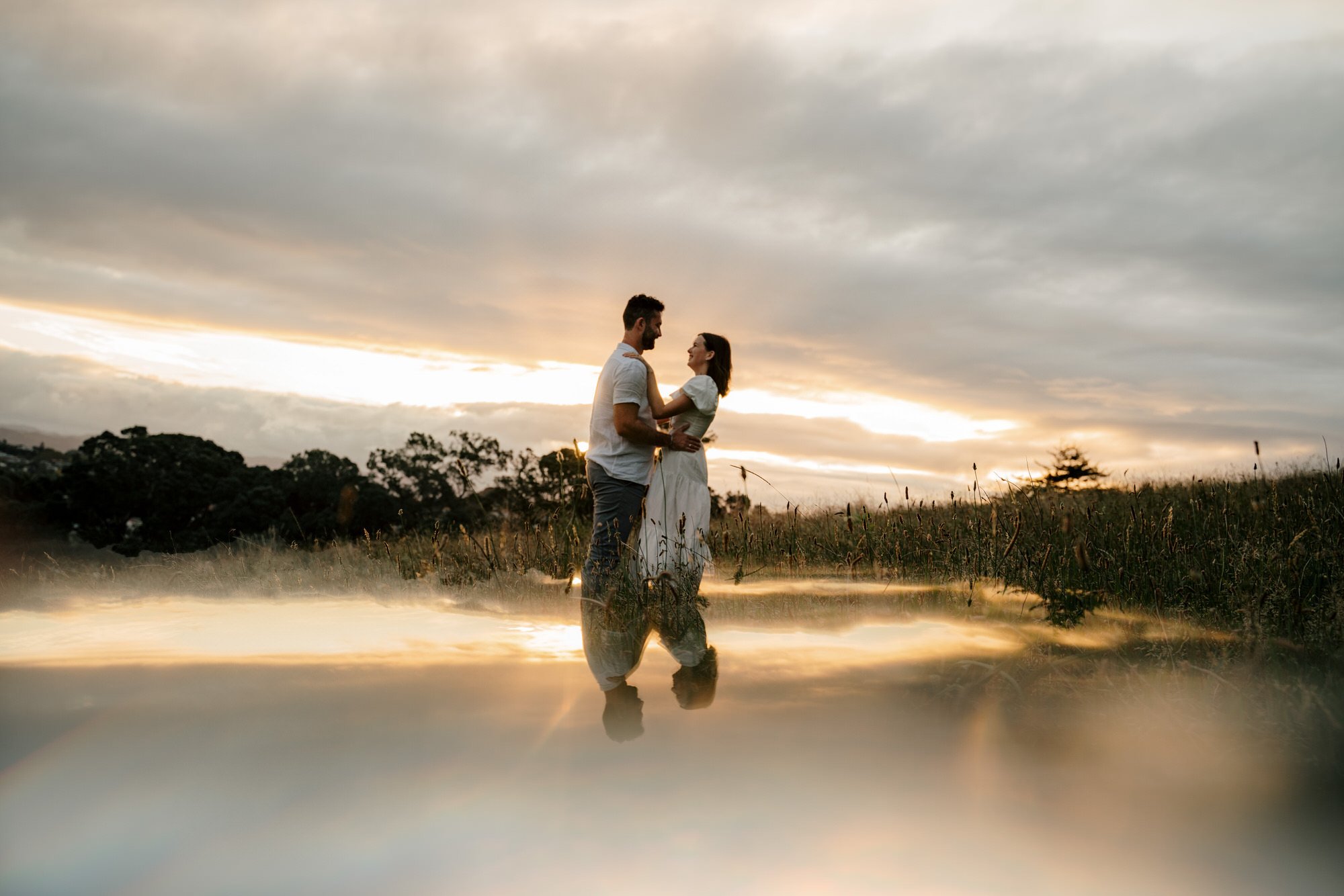 Engagement photograph |  Cornwall park | Auckland Wedding Photographer | Best Videographer | New Zealand Videography | Sunset Photos | Sorrento in the Park