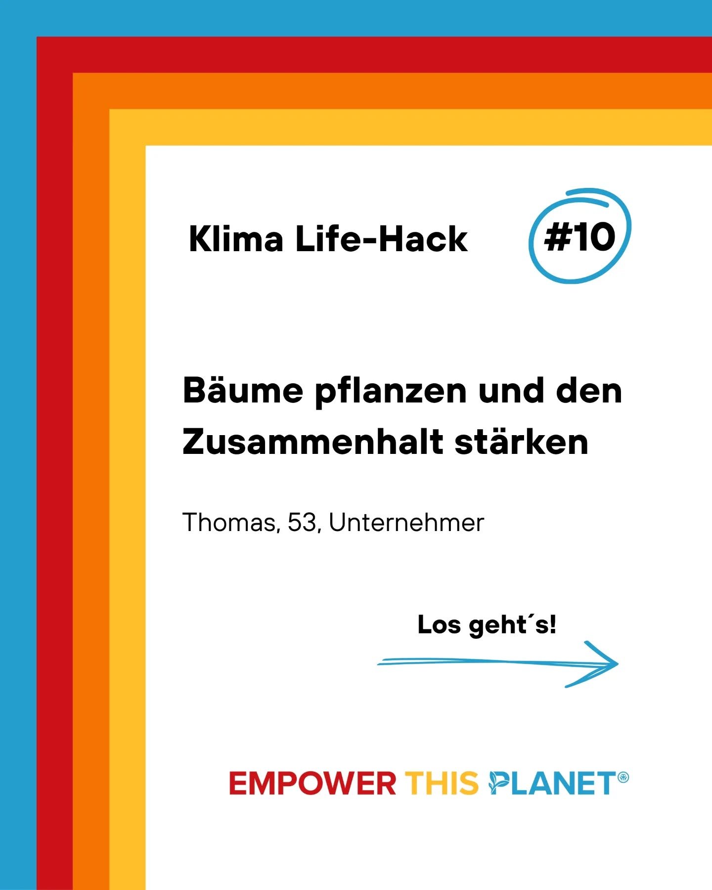 🌲 Wie kann ich an einem Tag mehr als 100 B&auml;ume pflanzen?
😀 Thomas teilt seinen Life-Hack mit uns!

Unsere zweite und neueste Auflage von &bdquo;Das kleine Buch der gro&szlig;en Taten&ldquo; ist da! 

💡 Mit 21 alltagstauglichen Klima-Life Hack