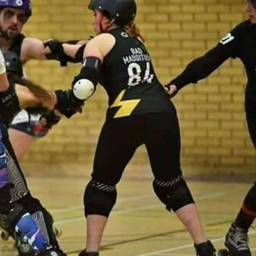 🛼📣🌟SKATER SPOTLIGHT🌟📣🛼 

Today's instalment of Skater Spotlight is the wonderful Maddie, Bad Madditude #84!

Maddie is our Freshie Coach, Committee Chair and one of our Welfare Officers, so essentially the glue that holds us 22all together!

Wh