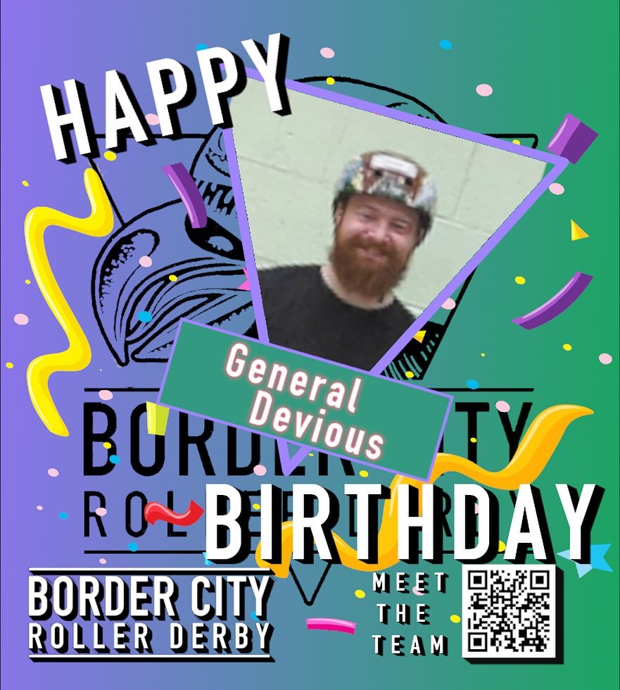 Wishing our very own General Devious #55 a very happy birthday 🥳 Josh is a dedicated skater and has mastered the art of thoroughly annoying his opponents by getting in their way on track. No seriously dude, get out of my way 😑

Happy birthday Josh,