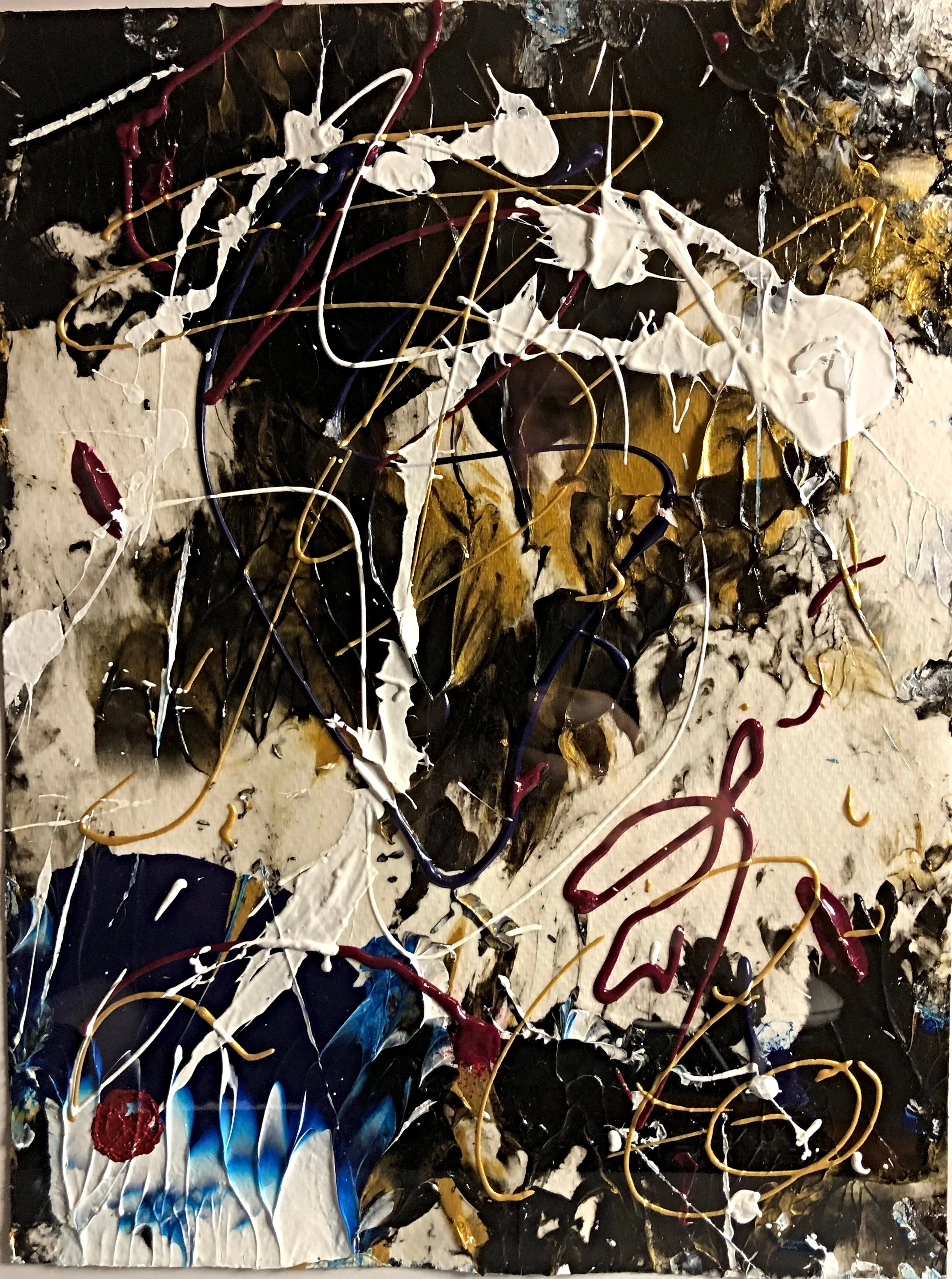 Unfinished, As Are We All ... 9 x 12in - Acrylic on 140 lb. paper