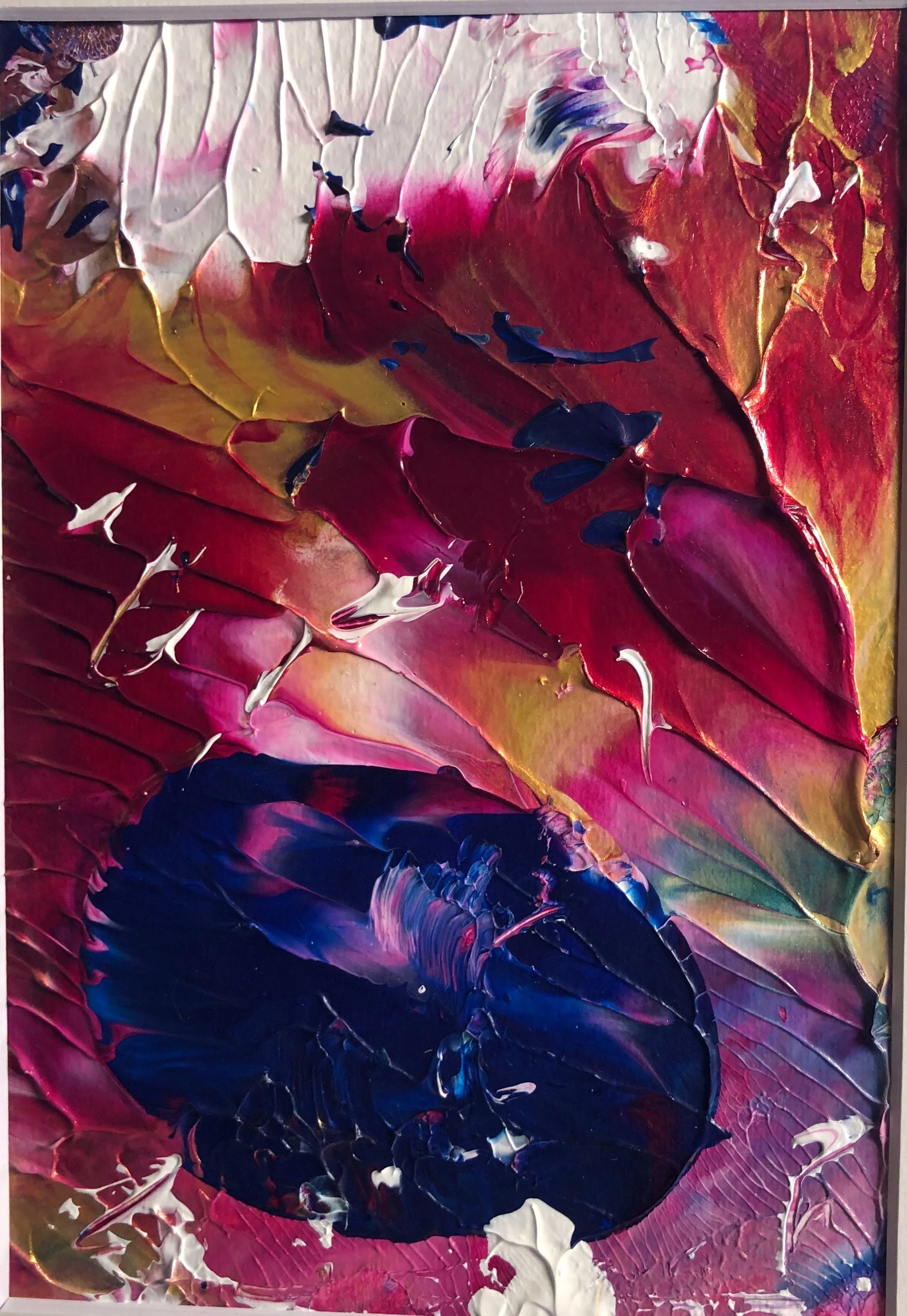 Midnight in Mexico ... 5 x 7in - Acrylic on 140 lb. paper